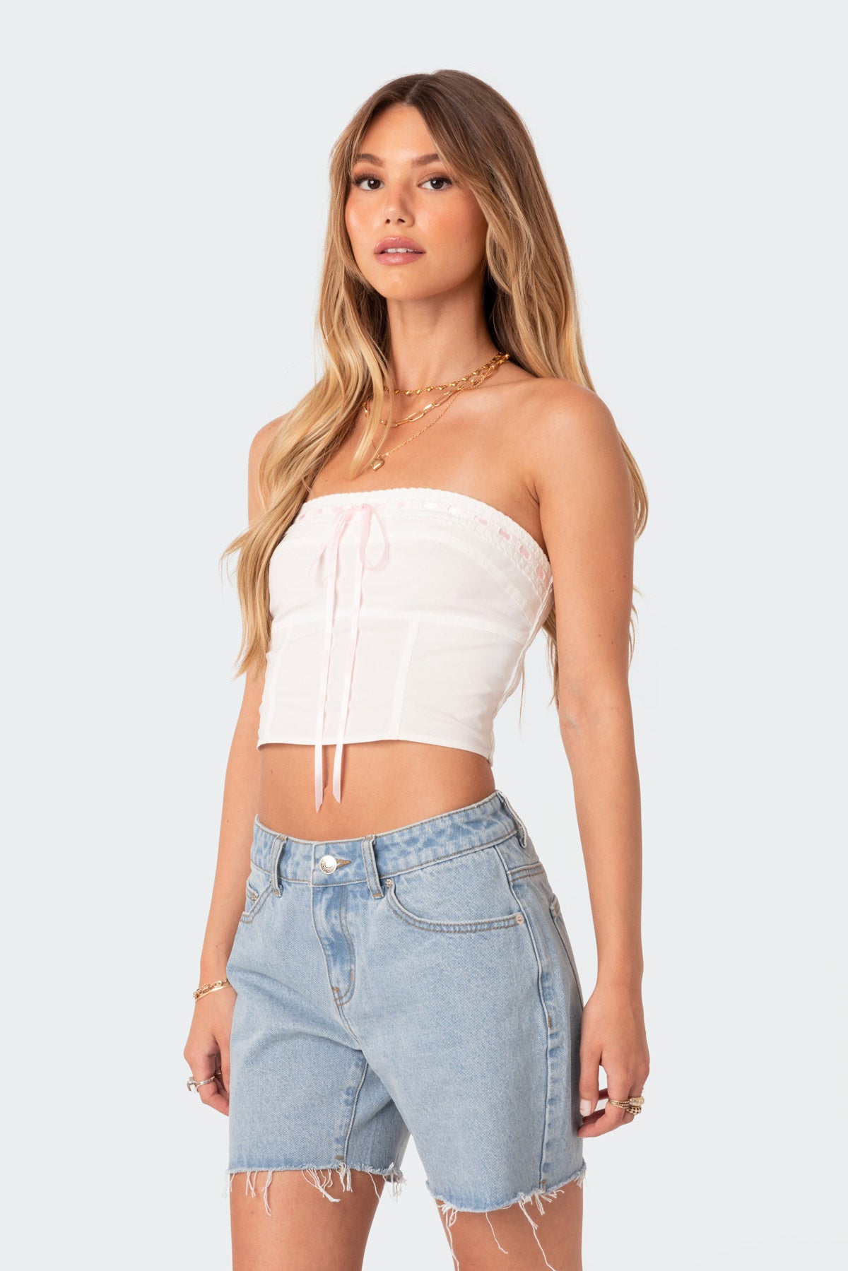 Poplin Bustier Top-Milans Time