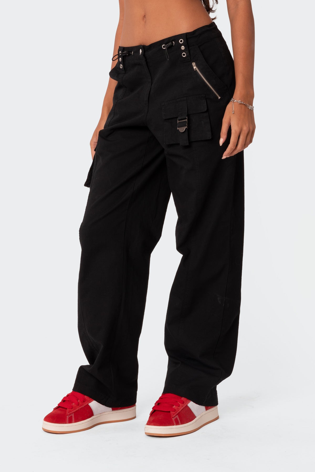 Saphire Low Rise Cargo Pants-Milans Time