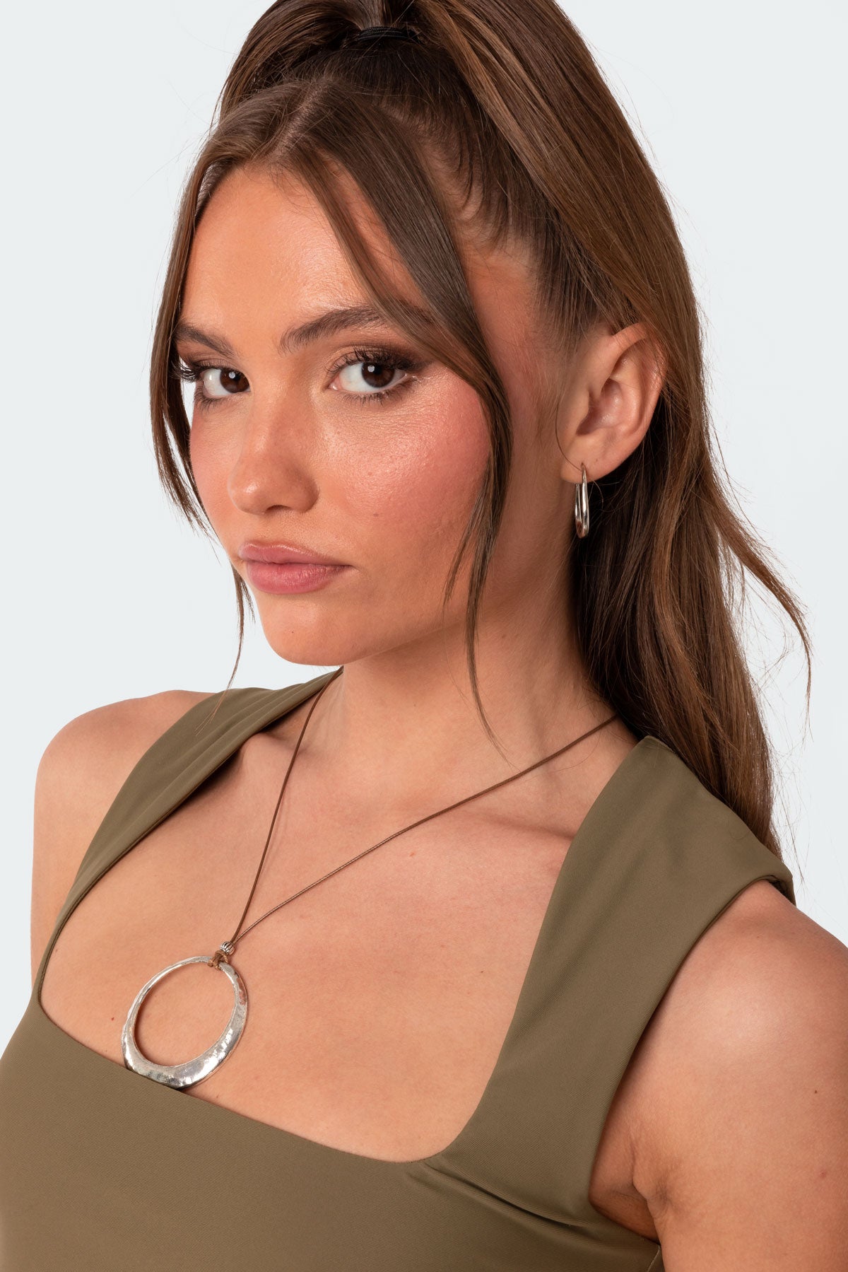 Lasso Pendant Cord Necklace-Milans Time