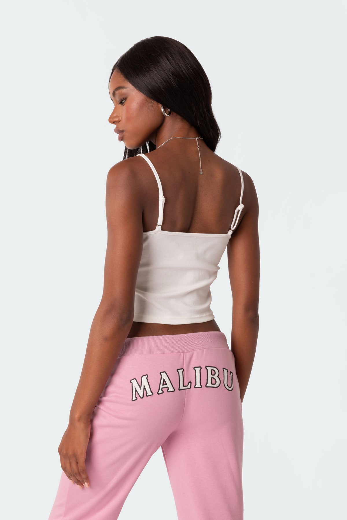 Lace Trim Ribbed Tank Top-Milans Time