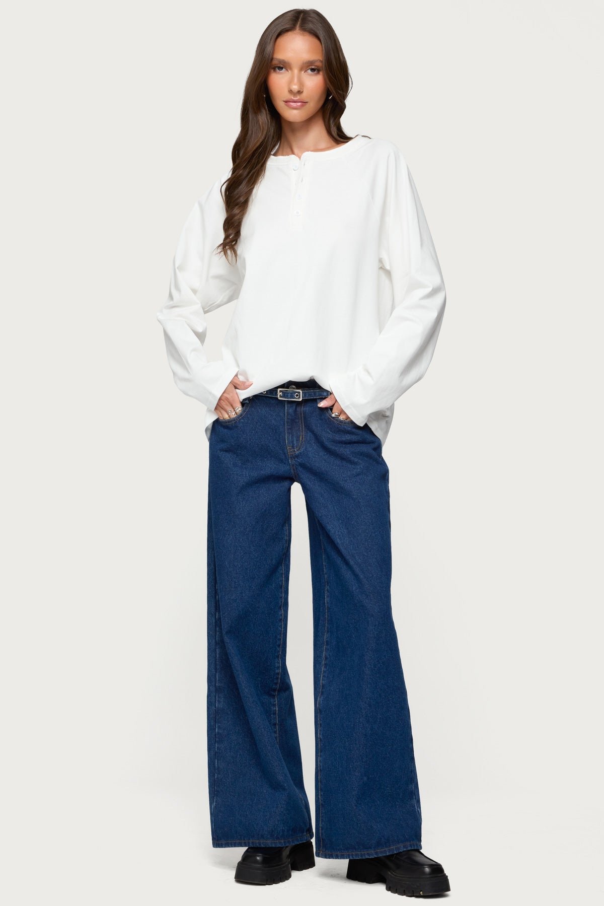 Cyrus Henley Oversized Top-Milans Time