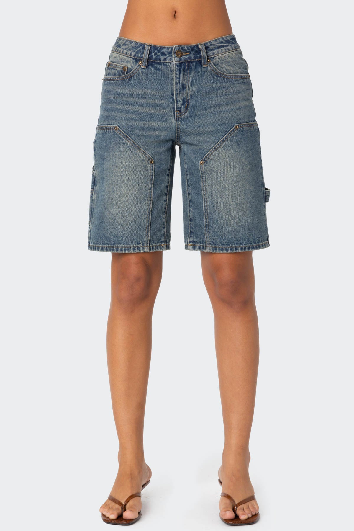 Carpenter Denim Bermuda Shorts-Milans Time