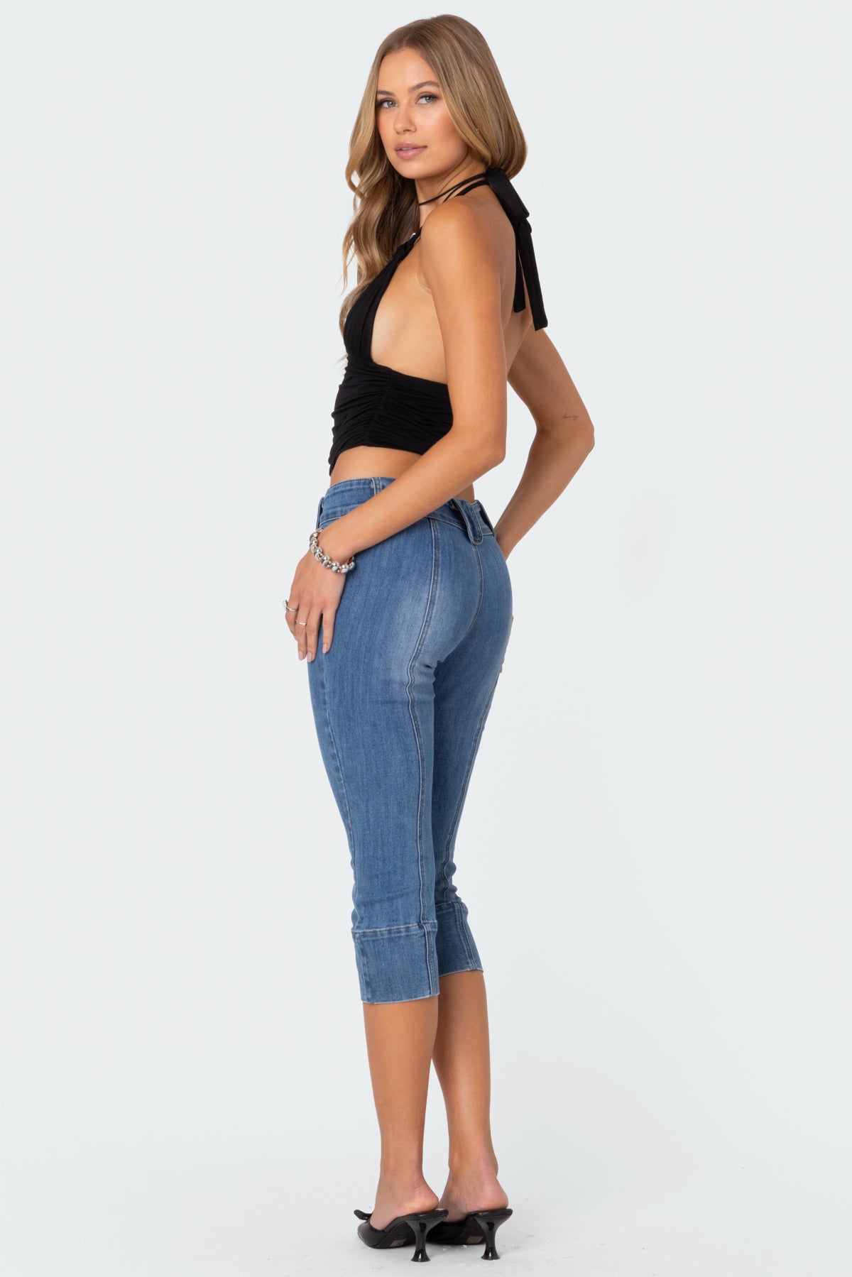 Lillie Knotted Halter Top-Milans Time