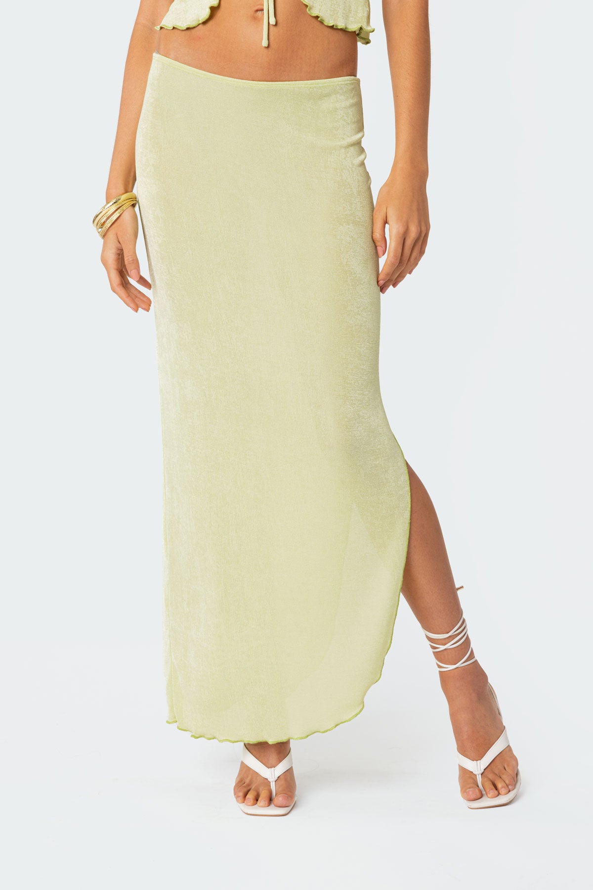 Milan Slitted Maxi Skirt-Milans Time