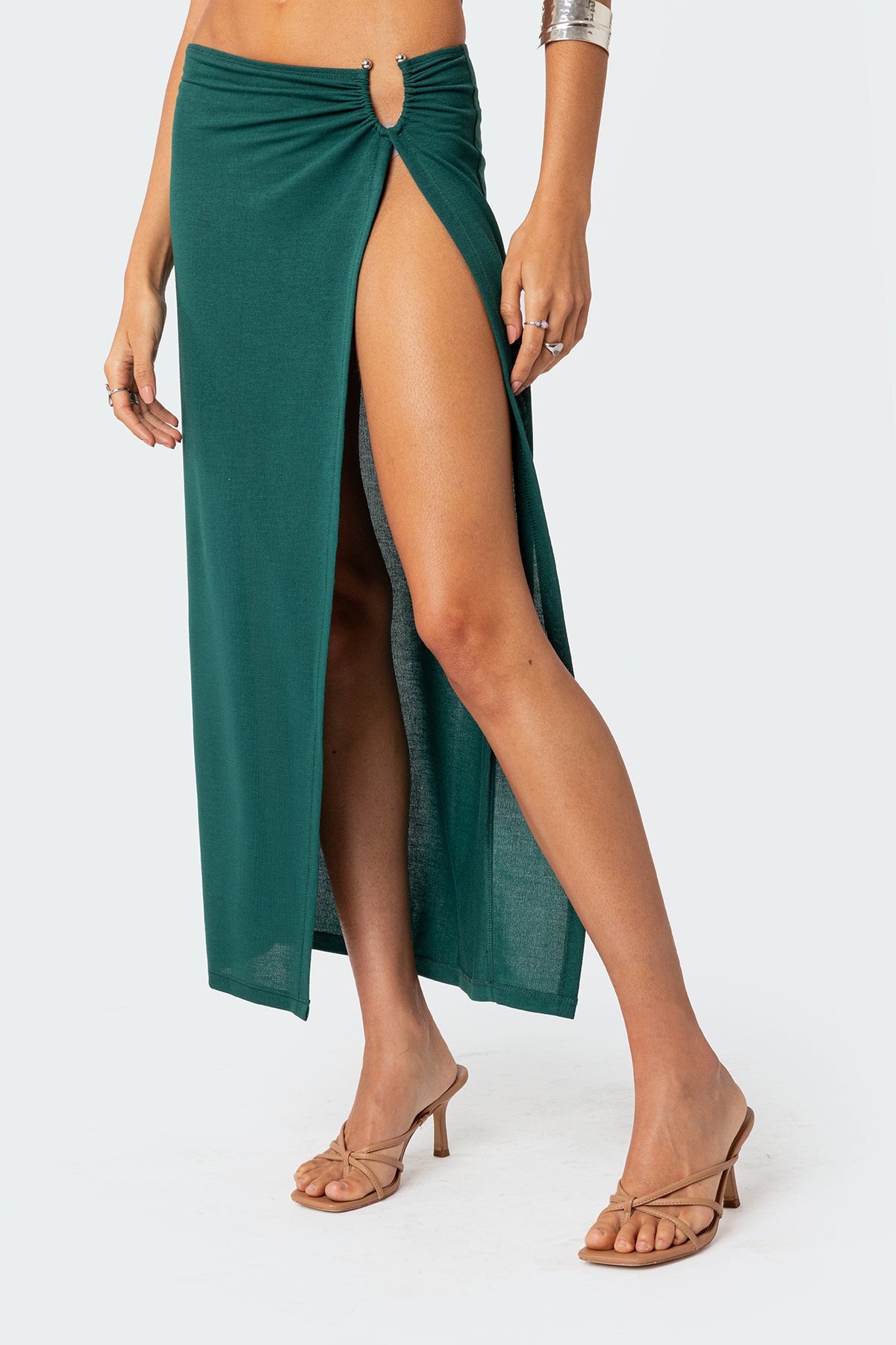 Nyssa Wrap Midi Skirt-Milans Time