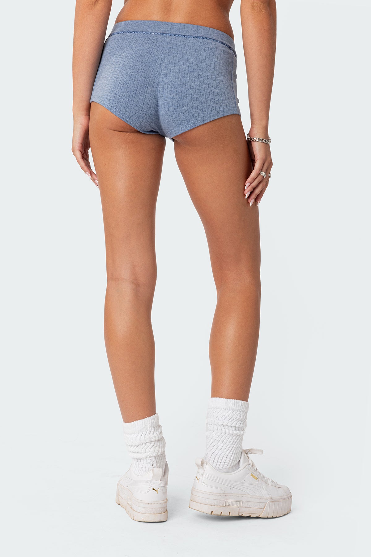 Maelle Pointelle Micro Shorts-Milans Time