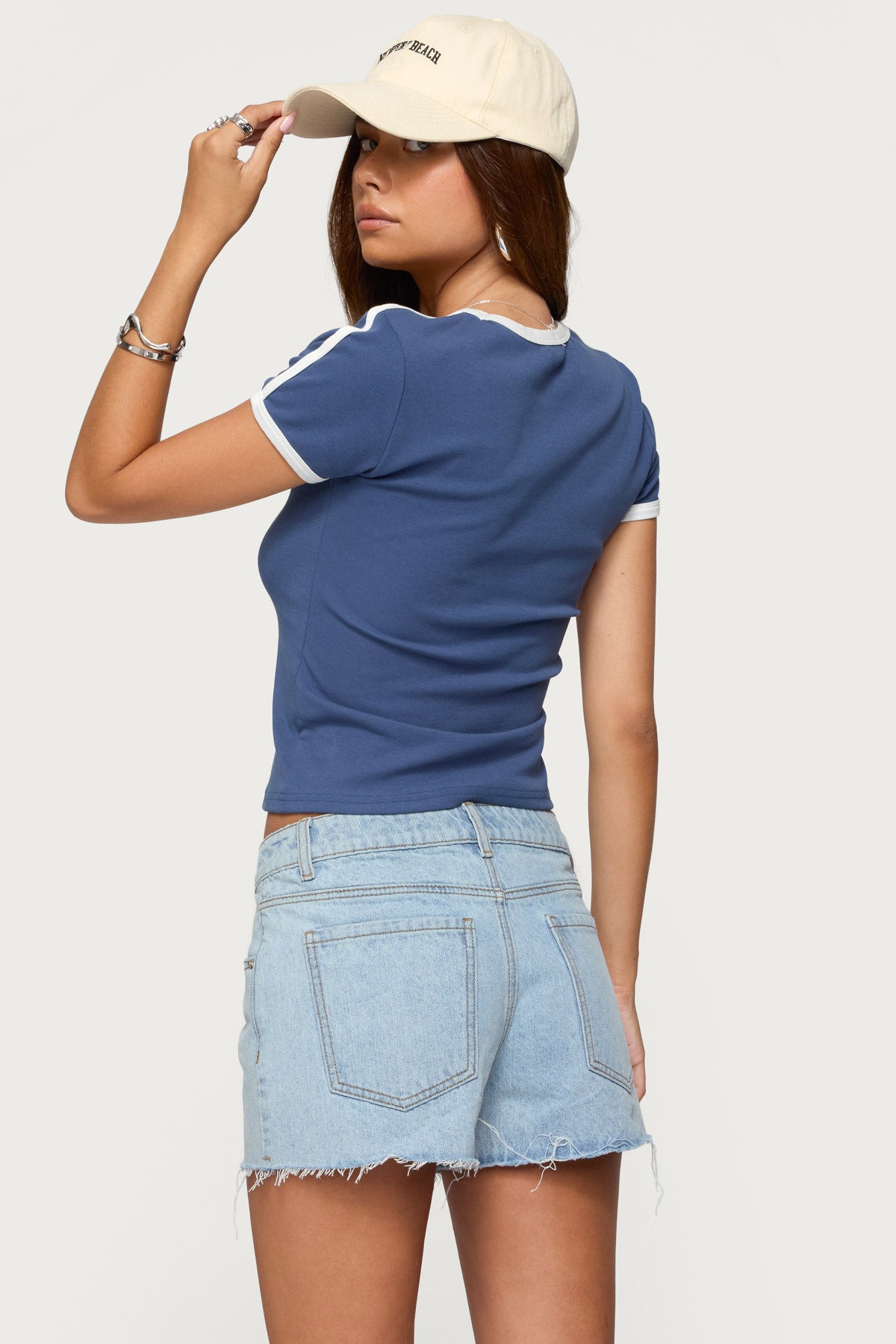 Los Angeles Contrast T Shirt-Milans Time