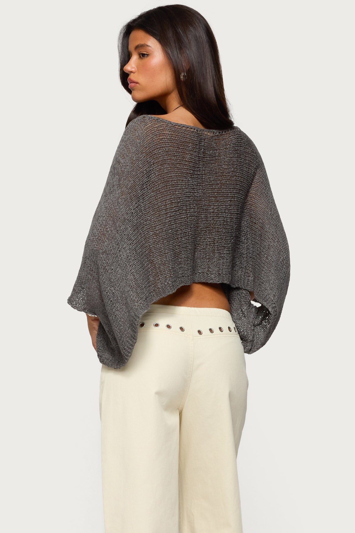 Laline Oversized Knit Crop Top-Milans Time