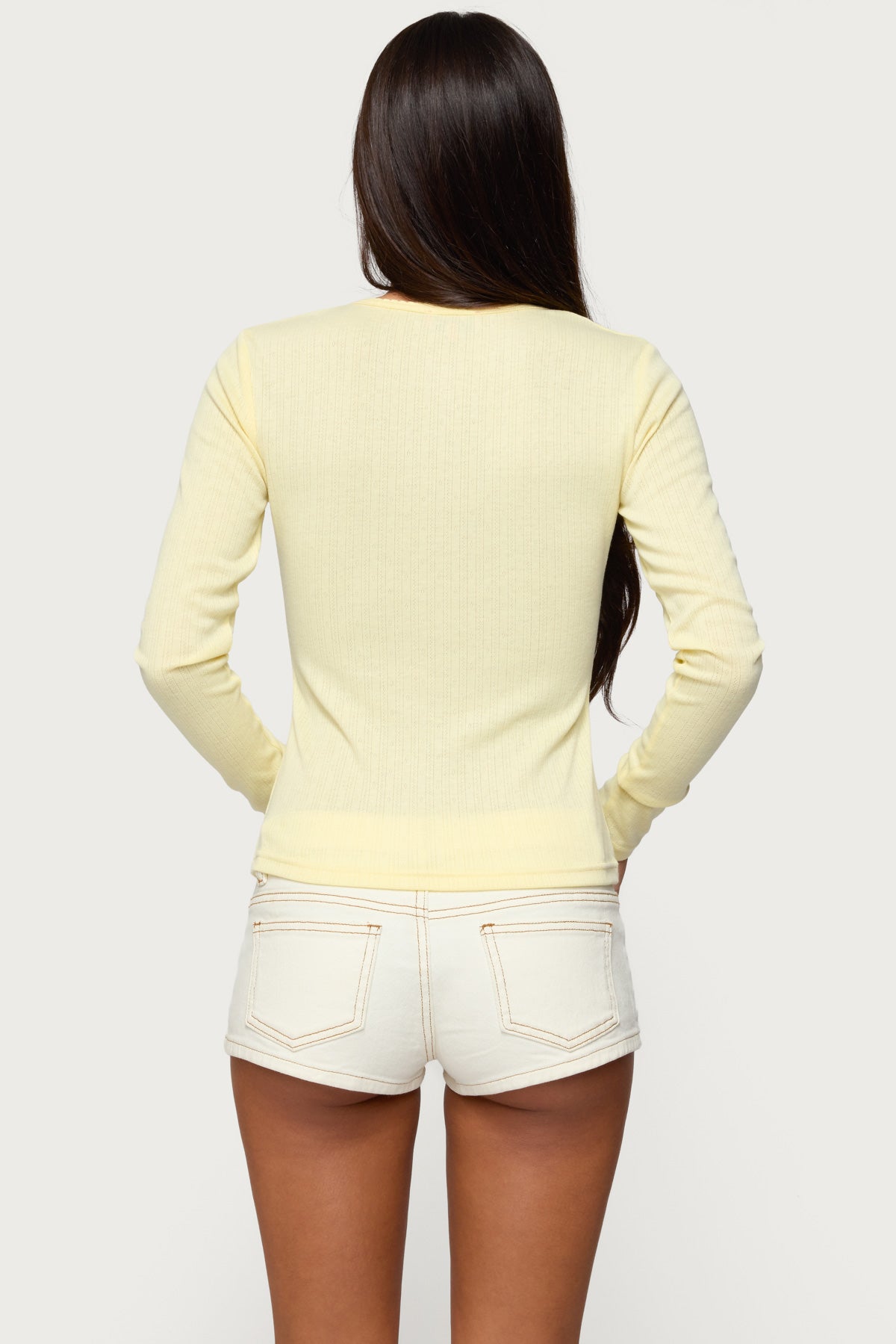 Maeva Button Up Pointelle Top-Milans Time