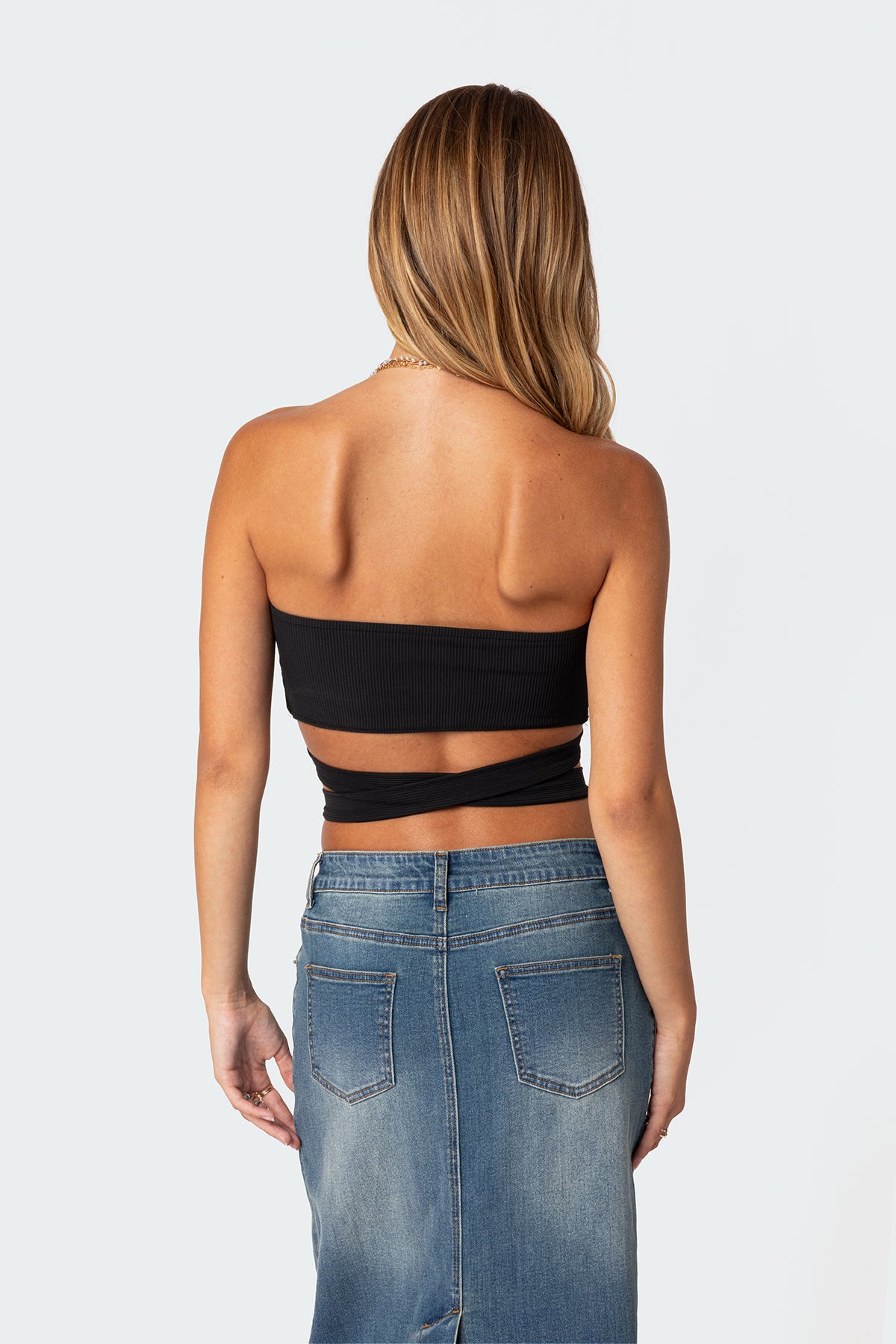 Zia Ribbed Ring Tie Crop Top-Milans Time