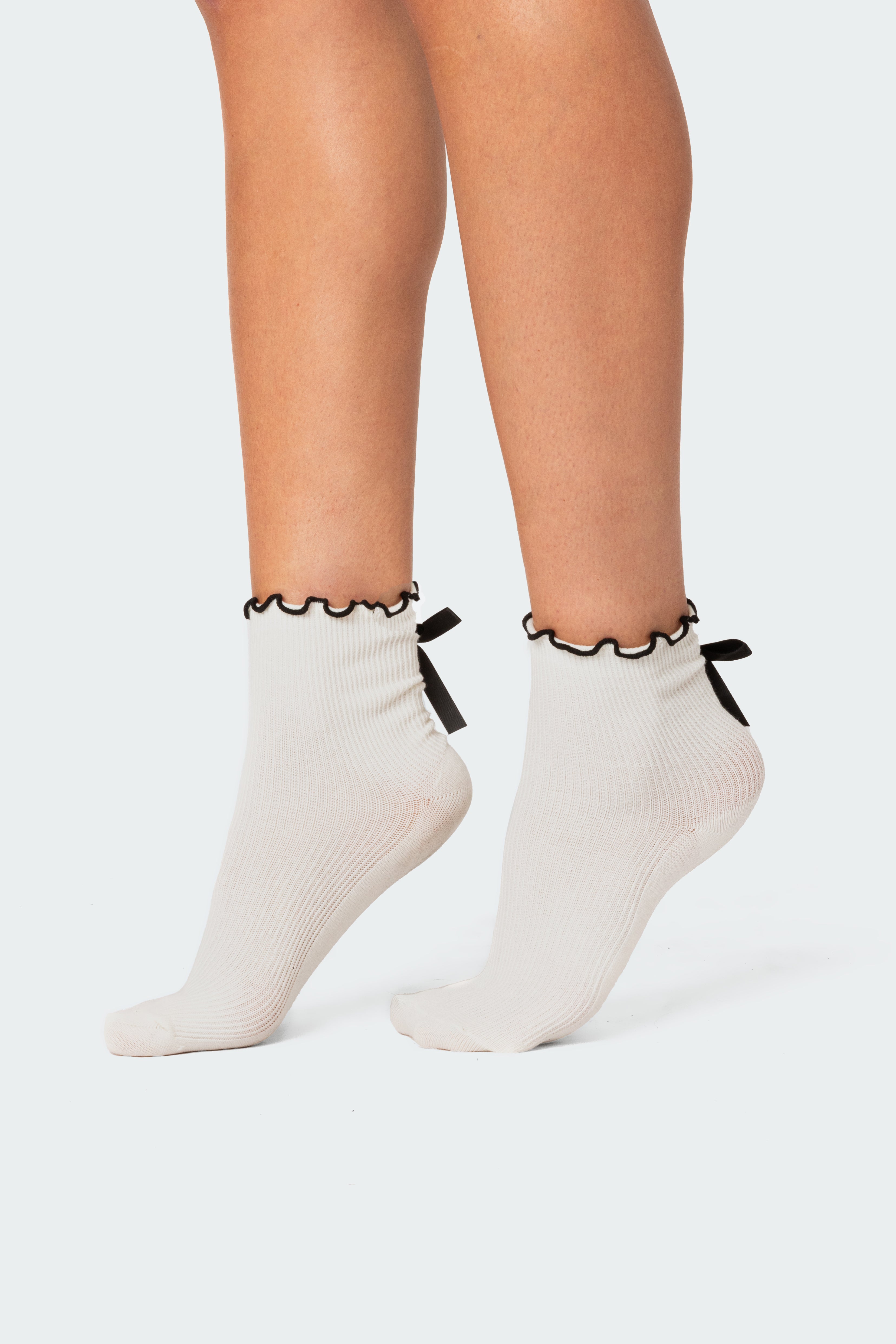 Frill & Bow Socks-Milans Time