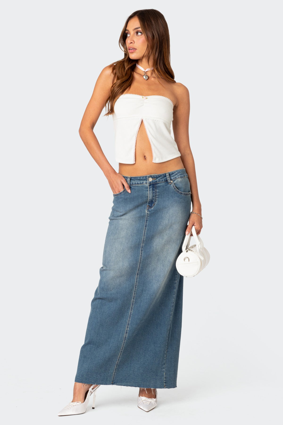 Percy Split Front Pointelle Top-Milans Time