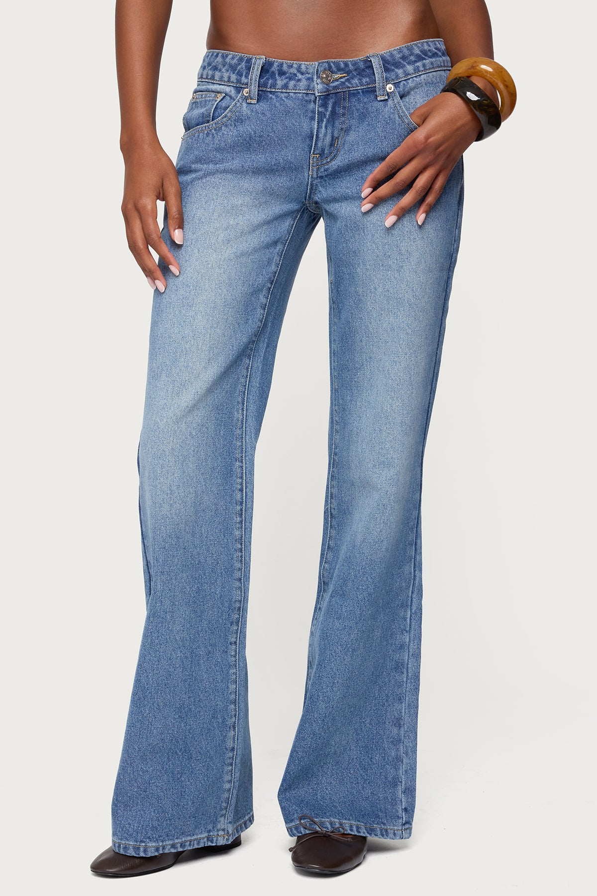 Kiarah Low Rise Bootcut Jeans-Milans Time