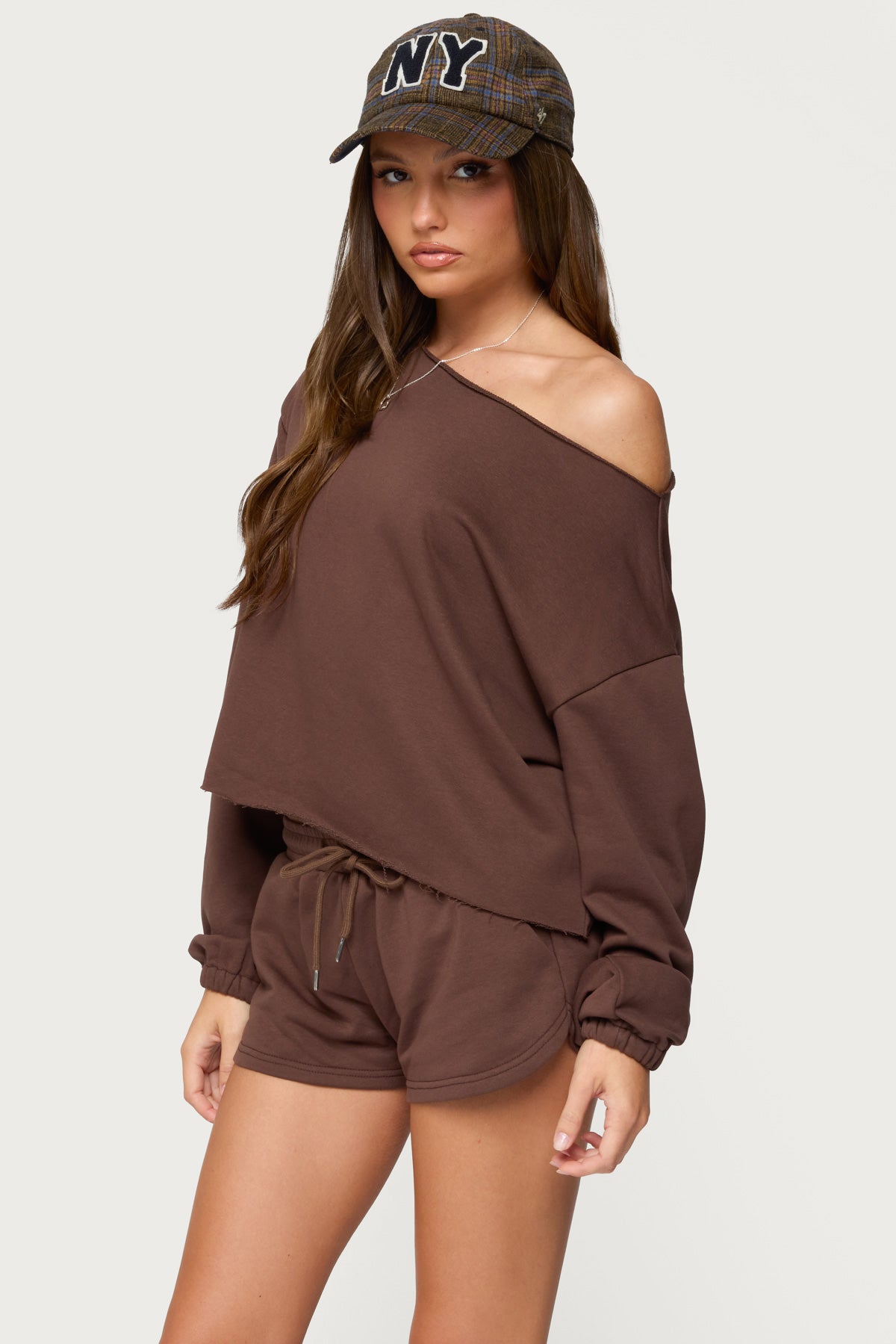 Kordelia Off Shoulder Sweatshirt-Milans Time