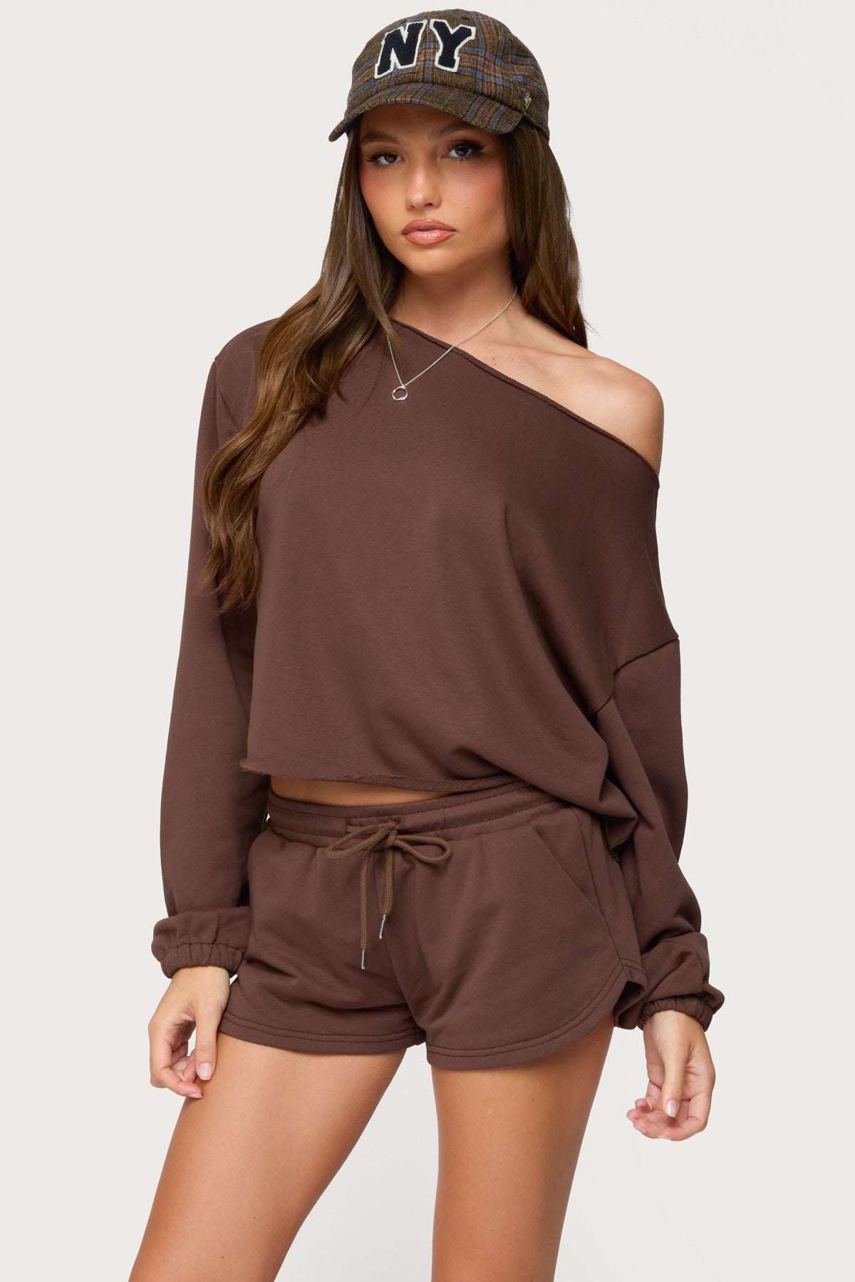 Kordelia Off Shoulder Sweatshirt-Milans Time