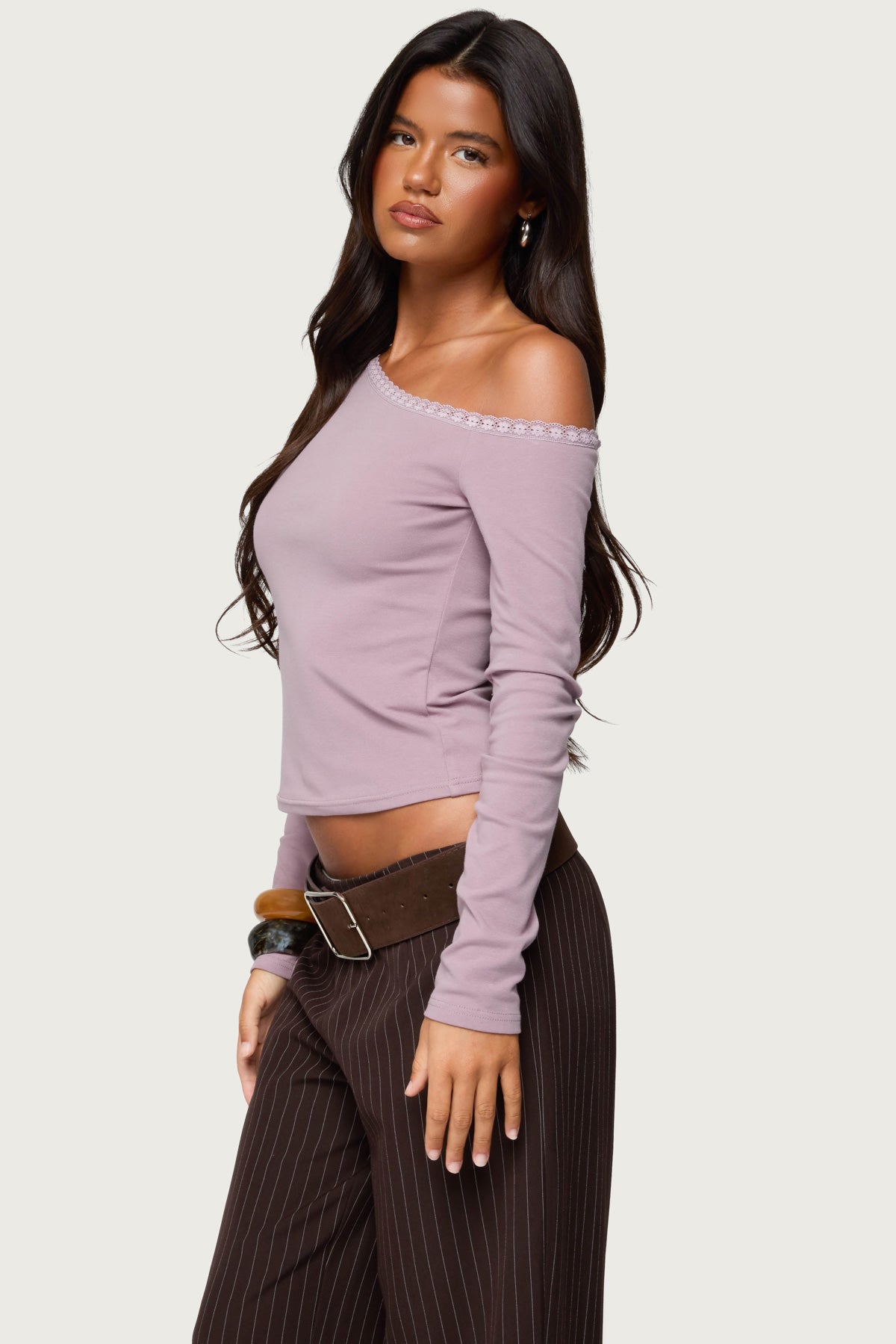 Emmiline Lacey Off Shoulder Top-Milans Time