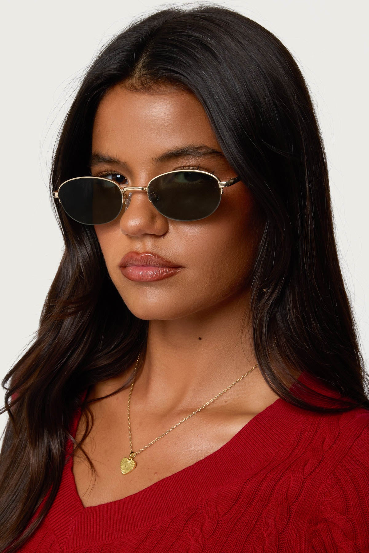 Luella Round Metal Sunglasses-Milans Time