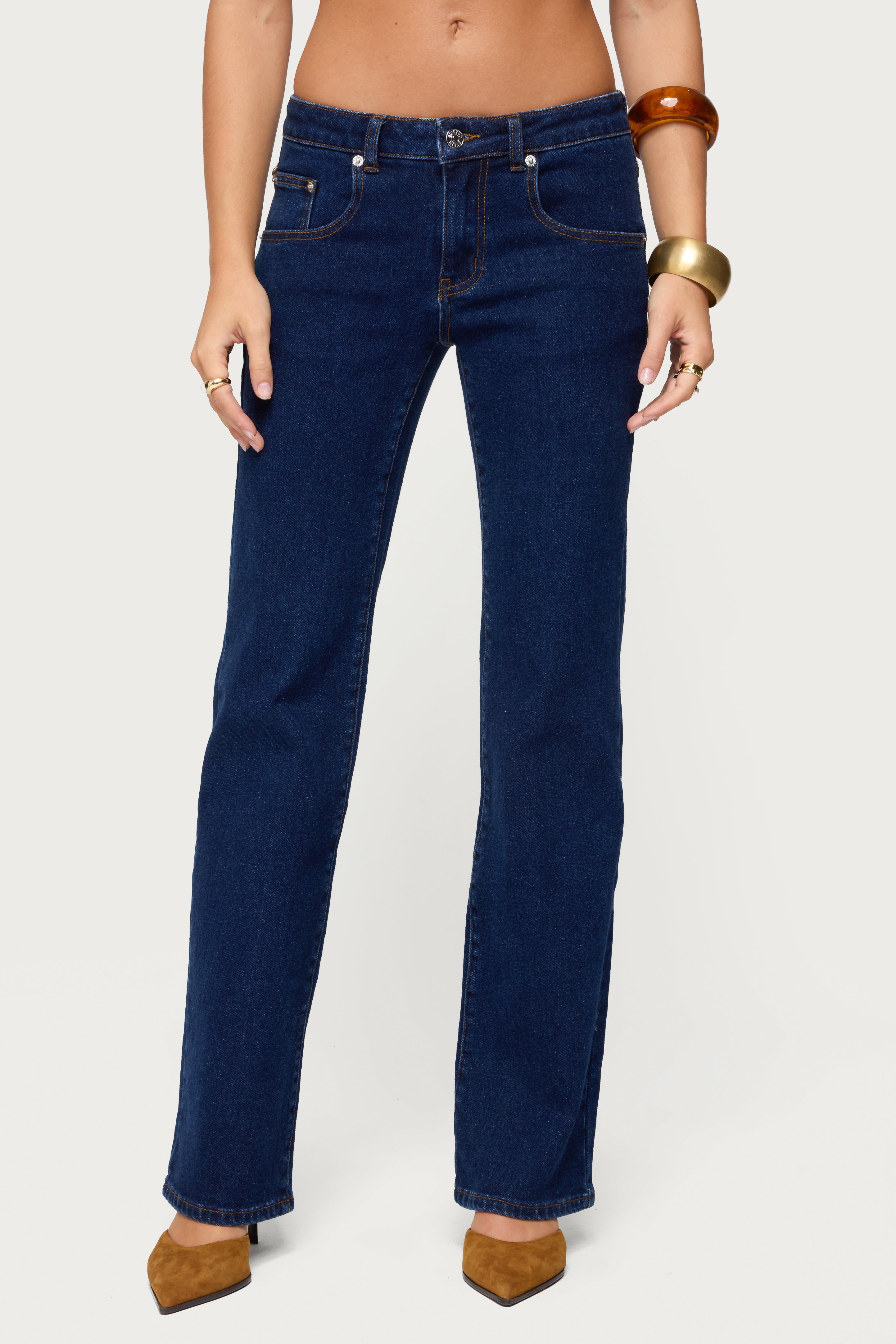Jemima Low Rise Straight Leg Jeans-Milans Time