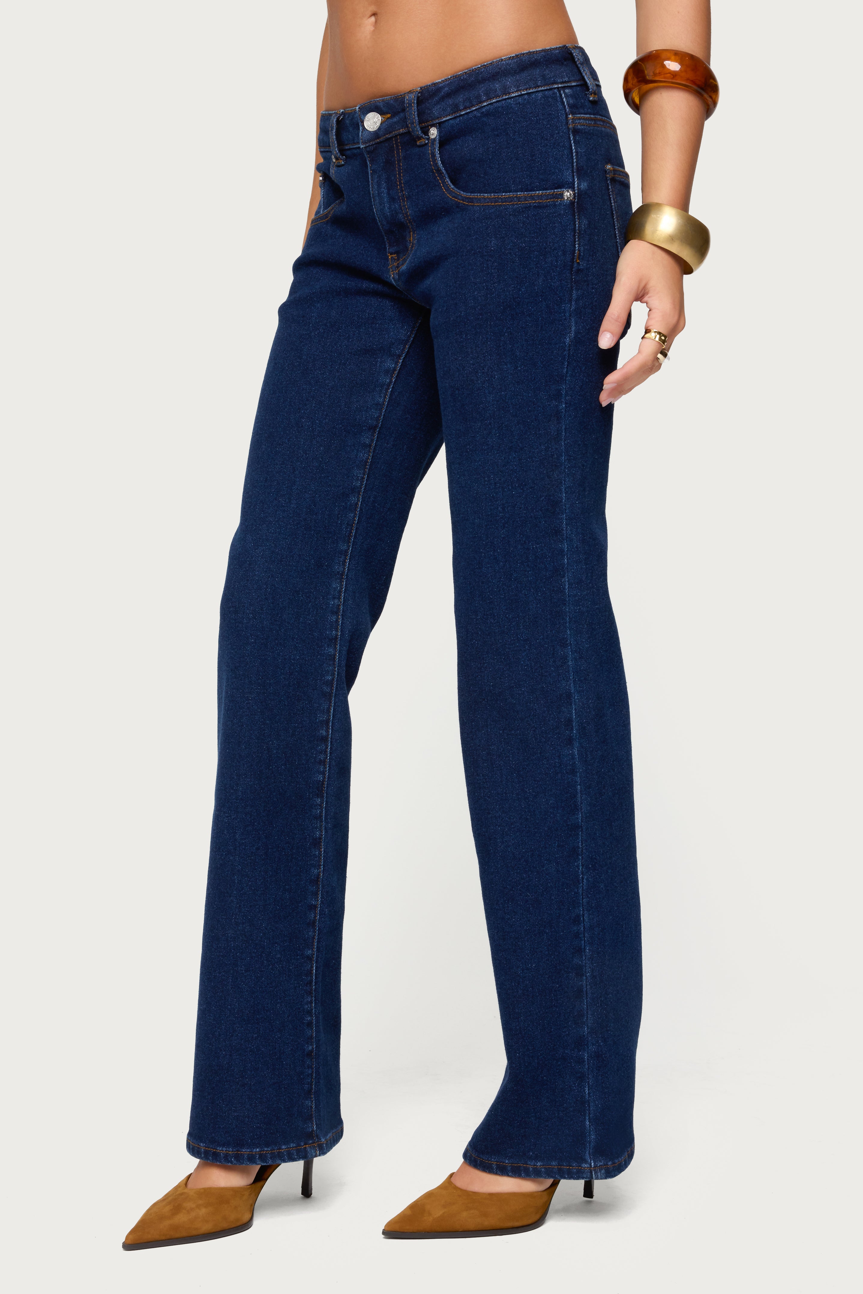 Jemima Low Rise Straight Leg Jeans-Milans Time