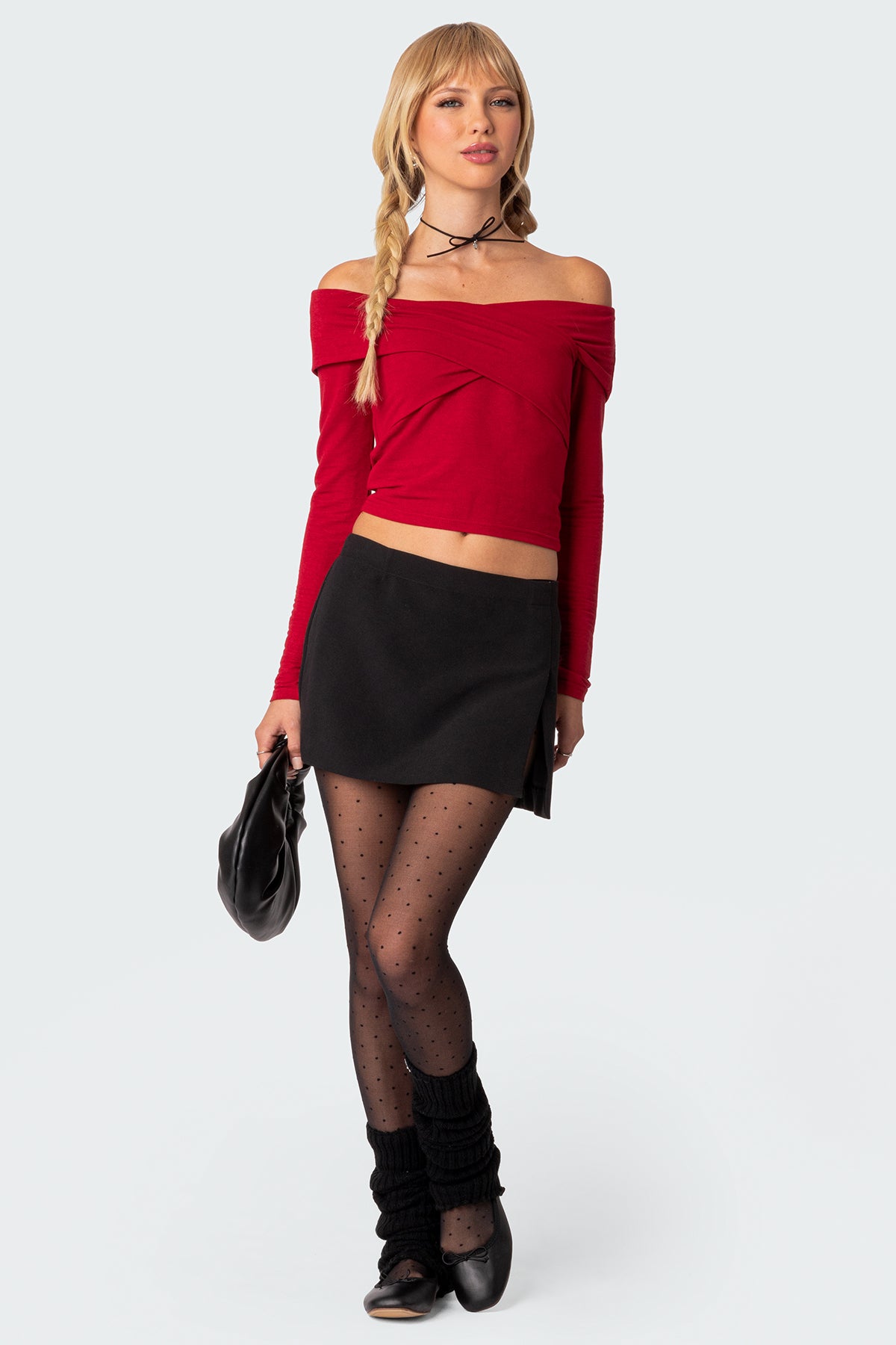 Crossover Off Shoulder Top-Milans Time