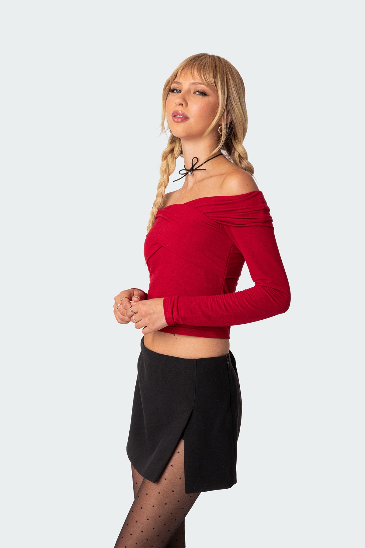 Crossover Off Shoulder Top-Milans Time