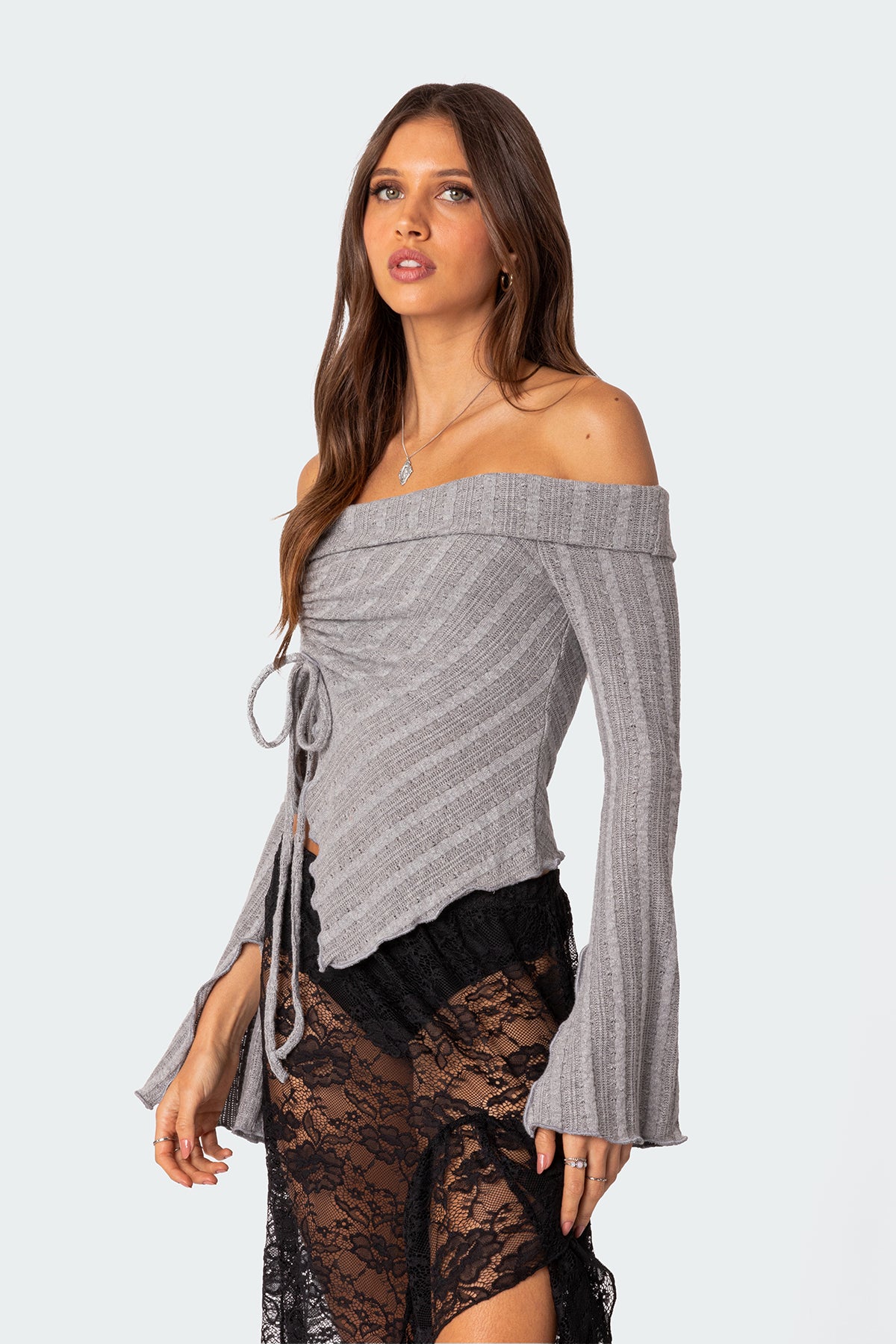 Alona Asymmetric Fold Over Knit Top-Milans Time