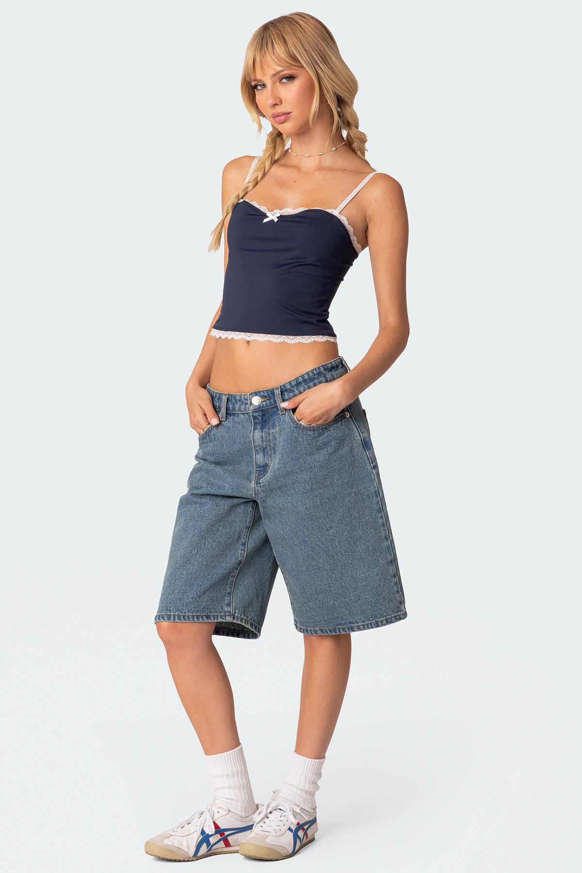 Alara Lace Trim Tank Top-Milans Time