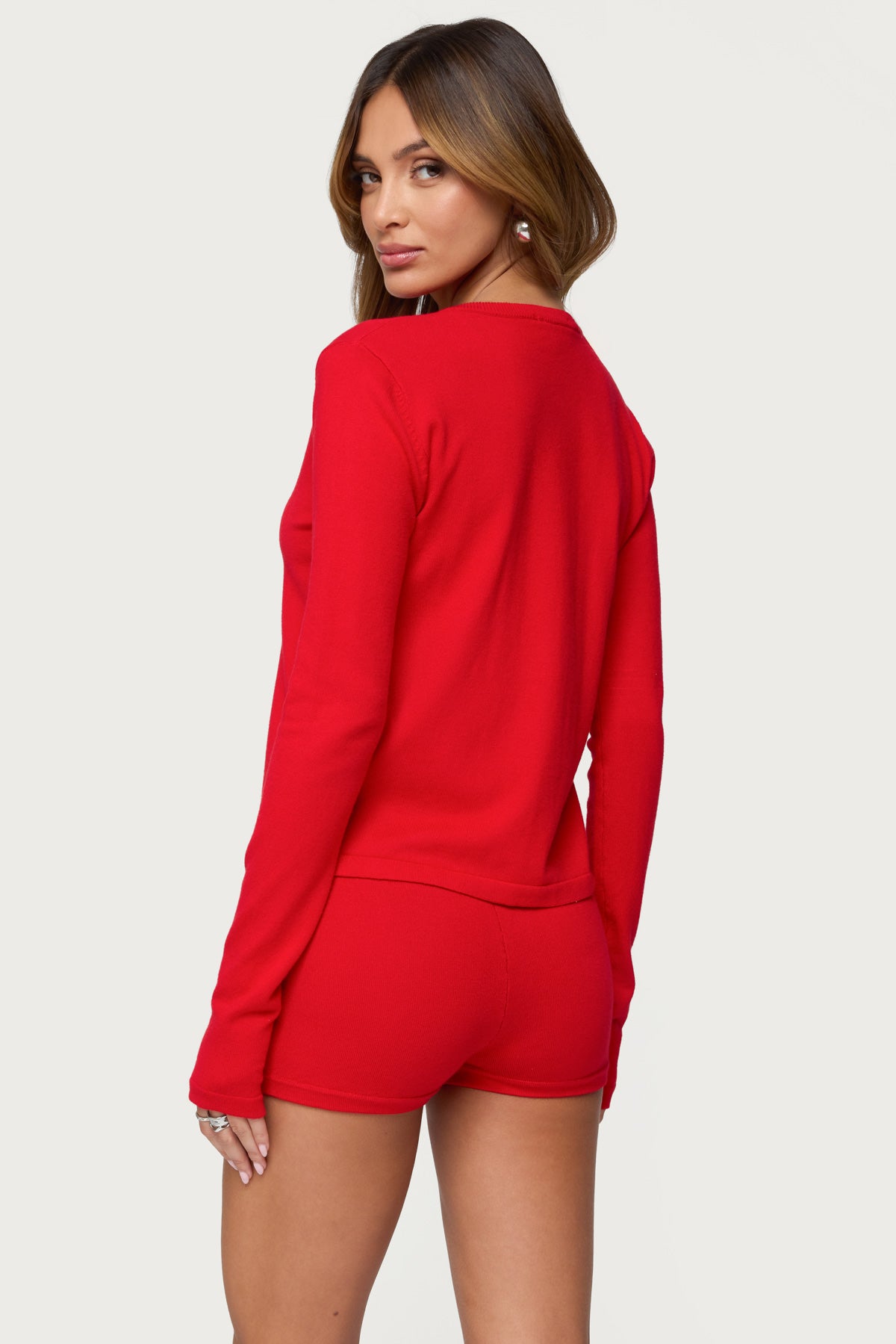 Maycee Button Up Knit Cardigan-Milans Time