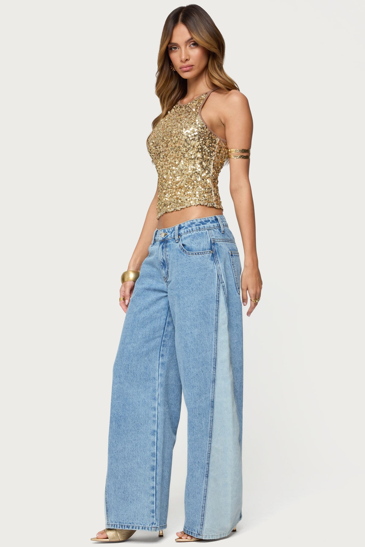 Pasha Sequin Tank Top-Milans Time