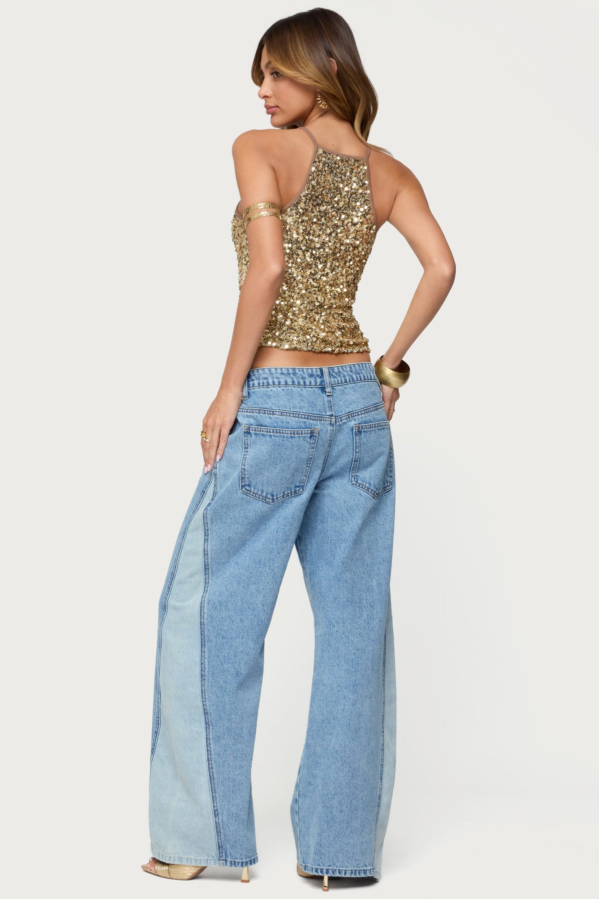 Pasha Sequin Tank Top-Milans Time
