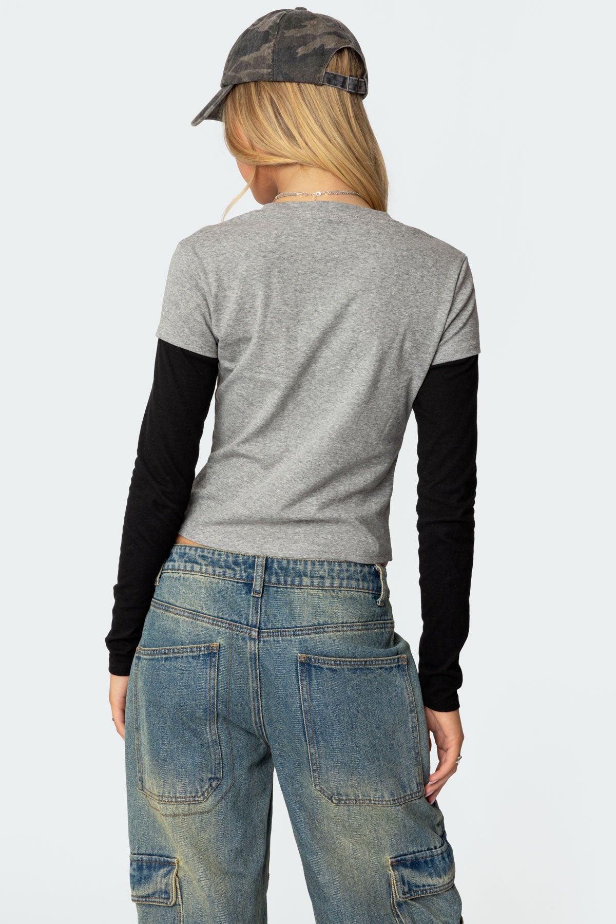 Lucine Layered Long Sleeve T Shirt-Milans Time