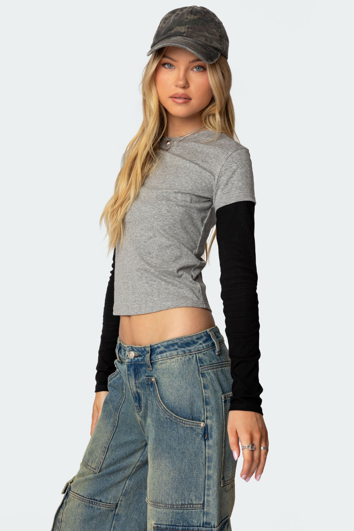 Lucine Layered Long Sleeve T Shirt-Milans Time