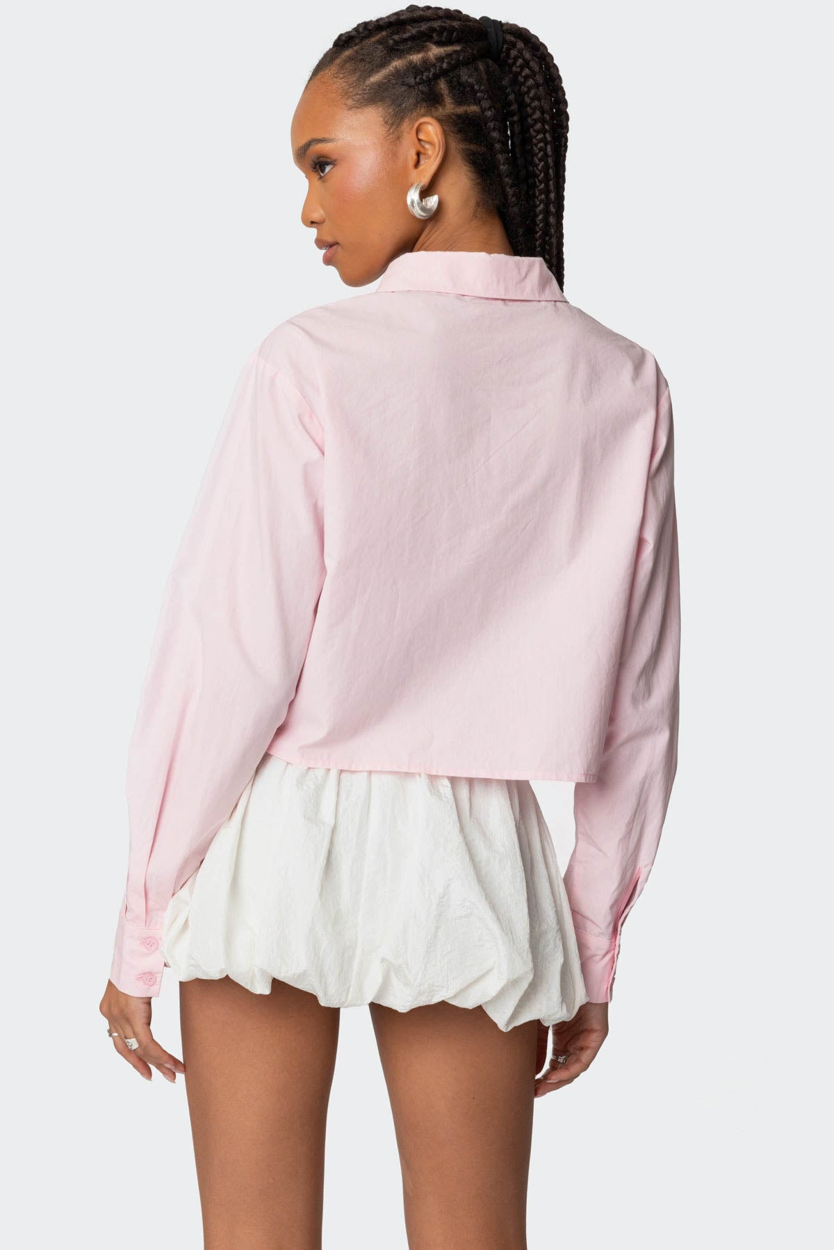 Melrose Tie Front Collared Top-Milans Time
