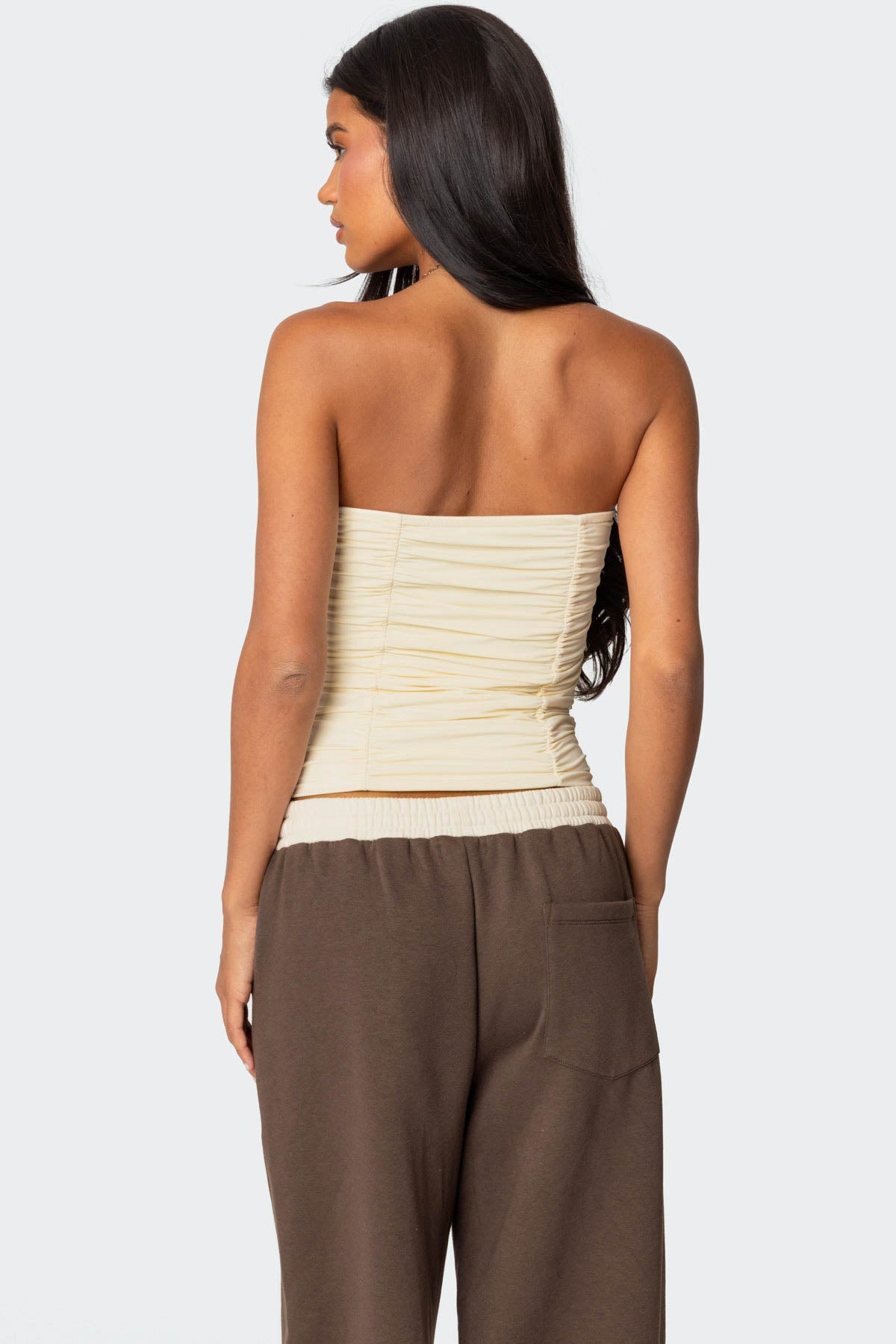 Fifi Gathered Strapless Top-Milans Time