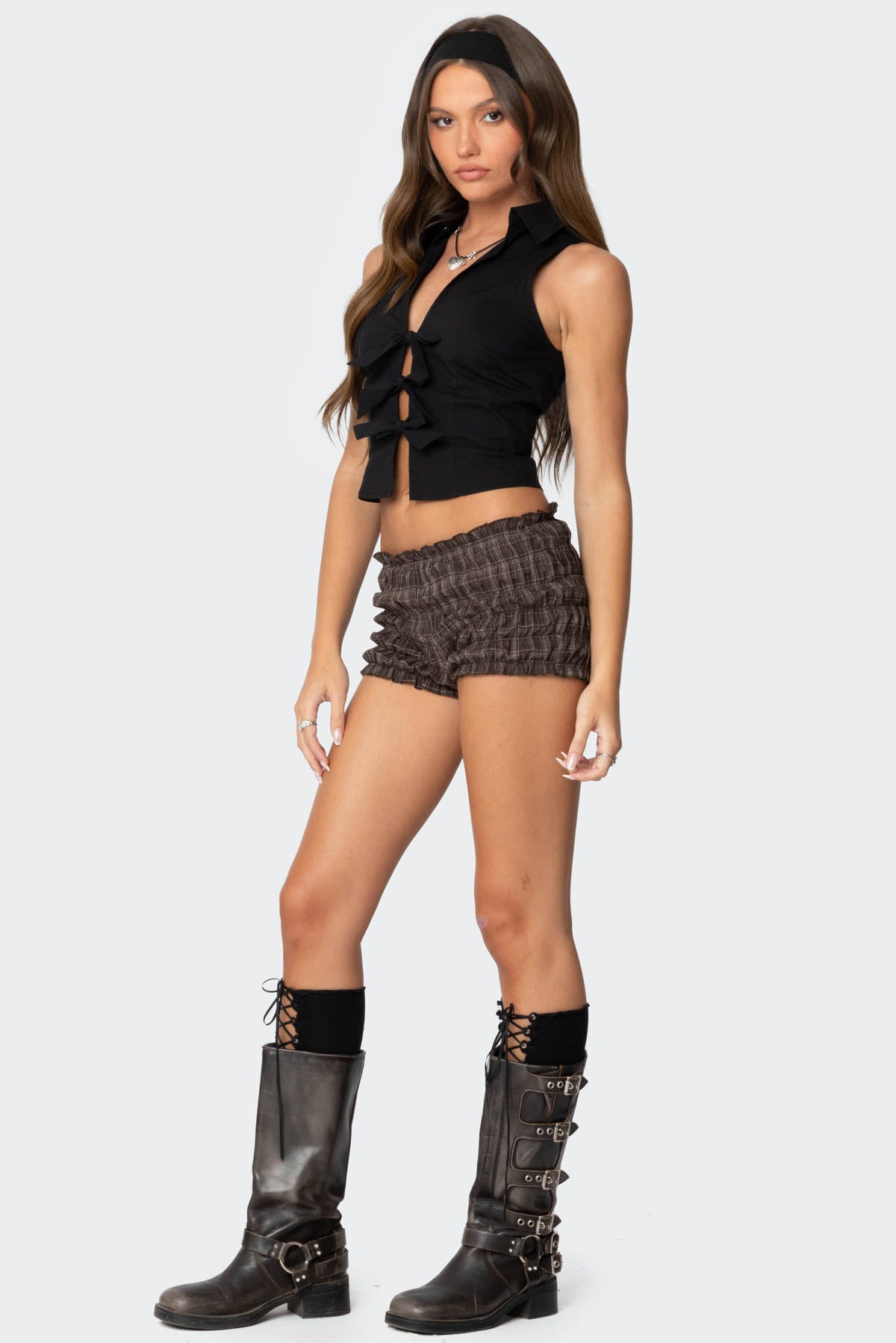 Beau Tie Front Top-Milans Time