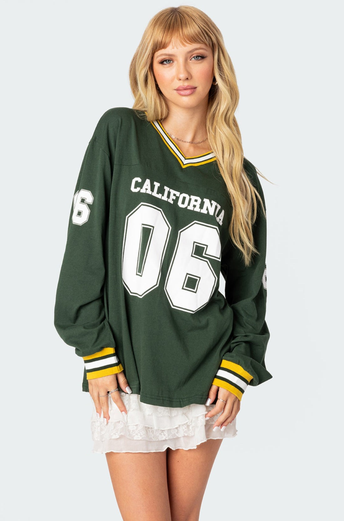 Cali Oversized Baseball T-Shirt-Milans Time
