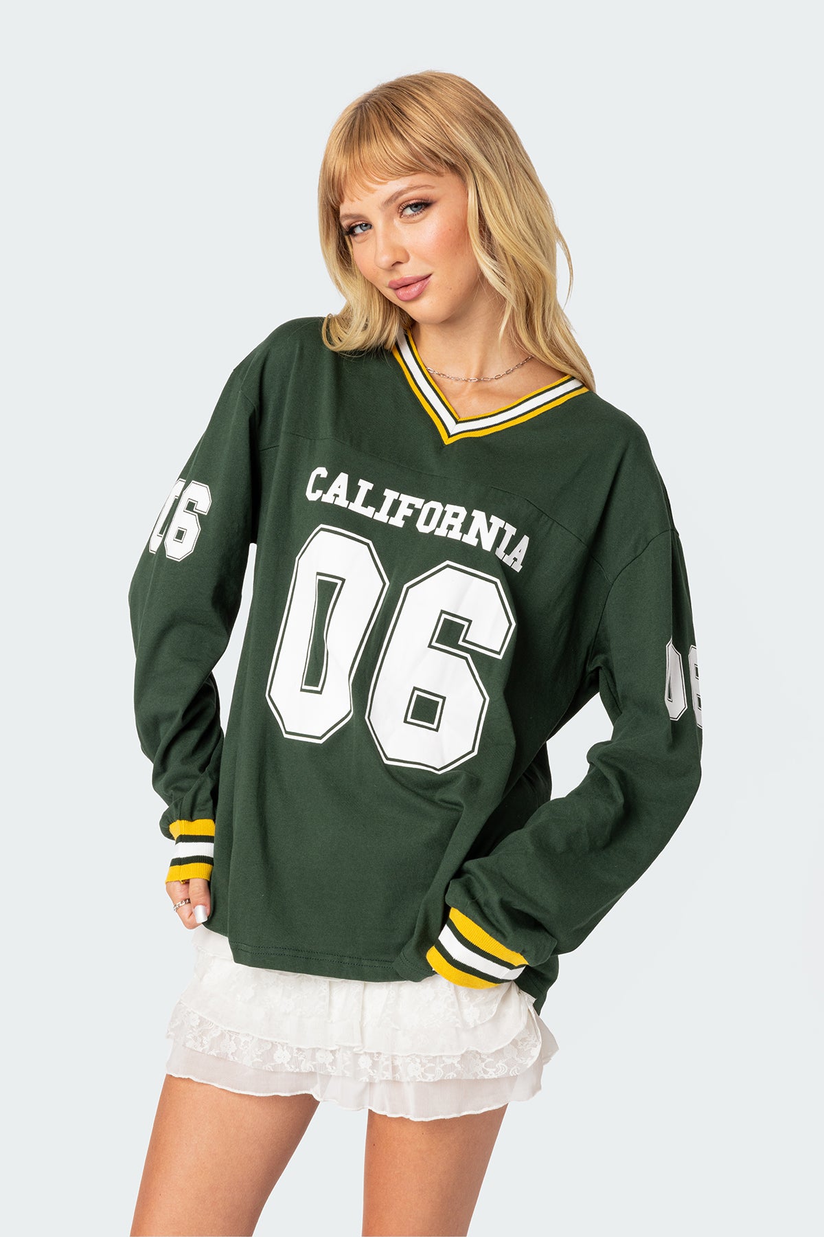 Cali Oversized Baseball T-Shirt-Milans Time