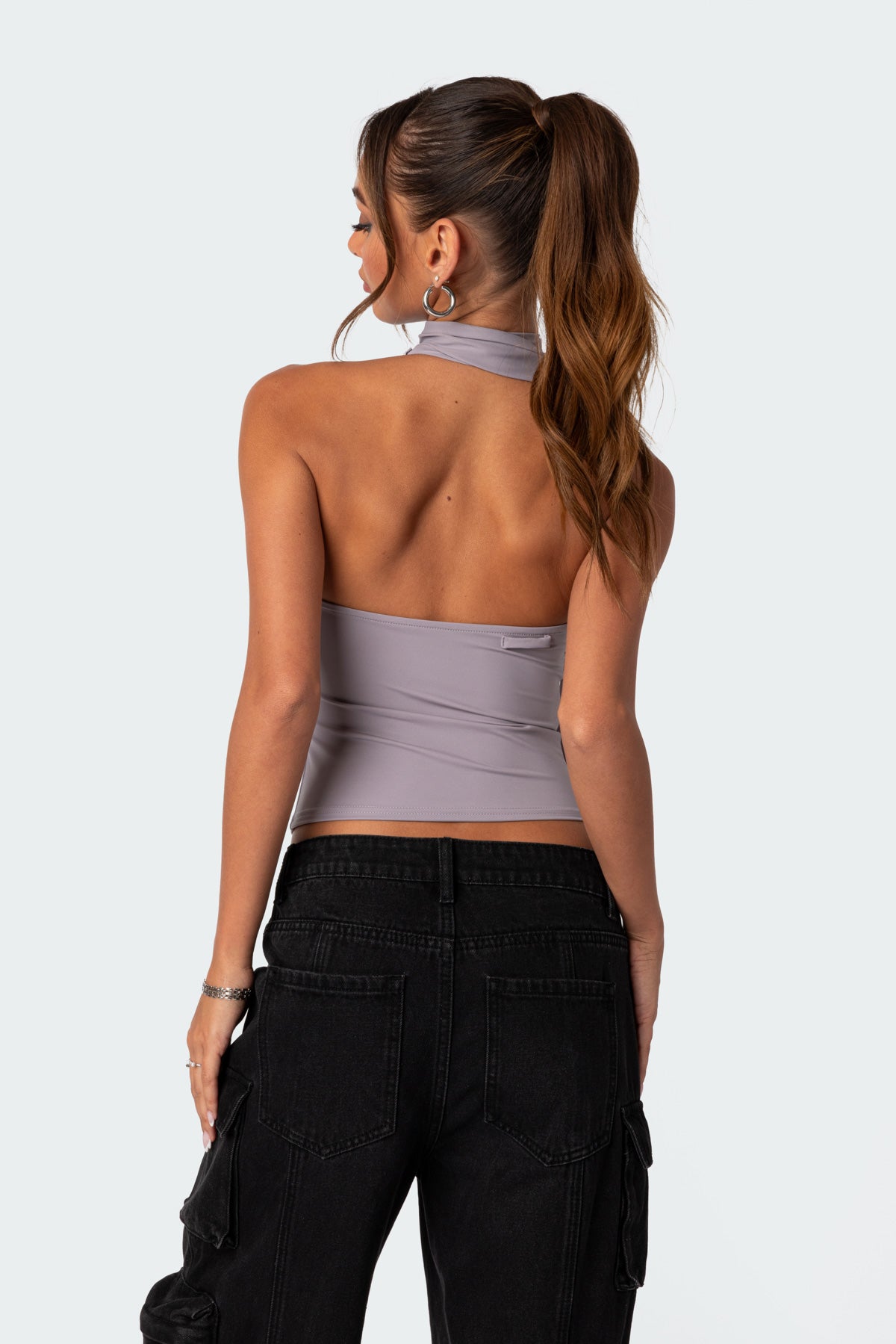 Melony Asymmetric Scarf Top-Milans Time