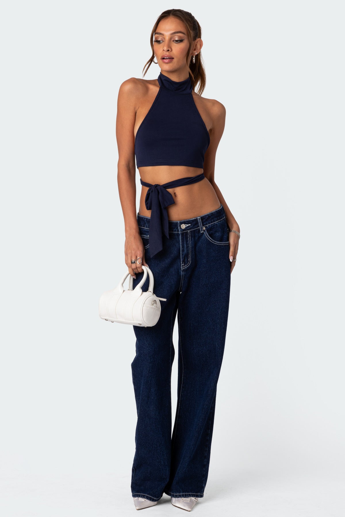 Hamlin Wrap Tie Crop Top-Milans Time
