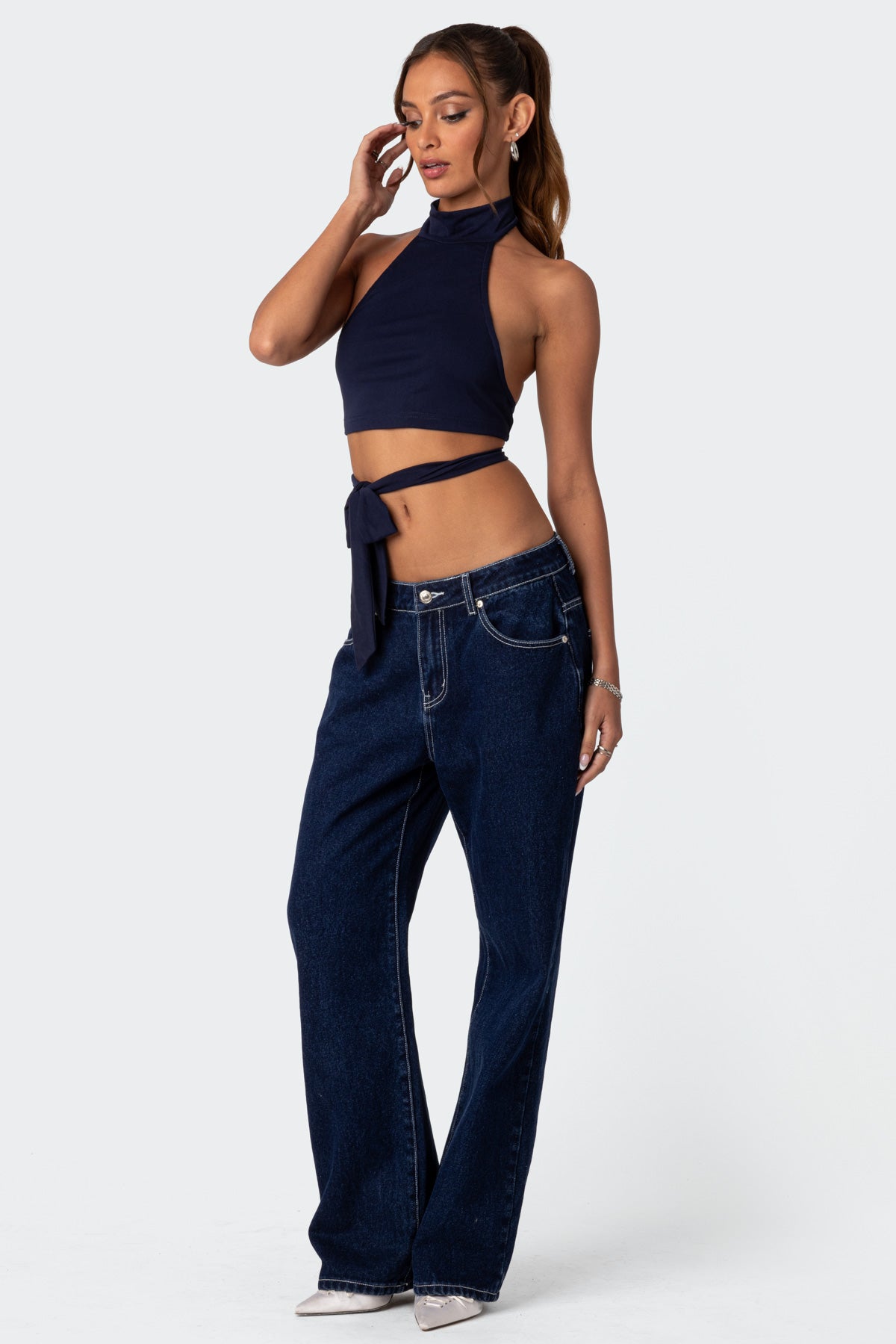 Hamlin Wrap Tie Crop Top-Milans Time