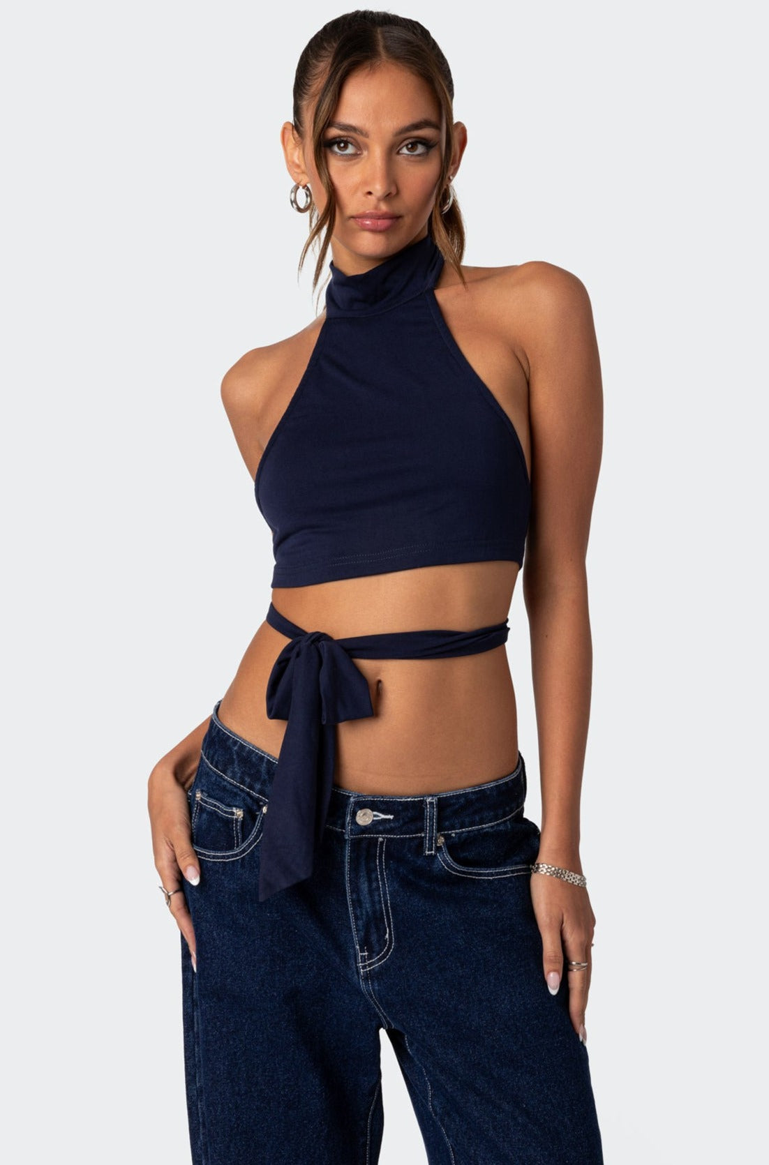 Hamlin Wrap Tie Crop Top-Milans Time