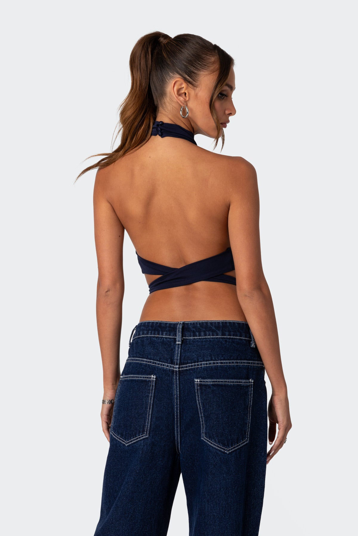 Hamlin Wrap Tie Crop Top-Milans Time
