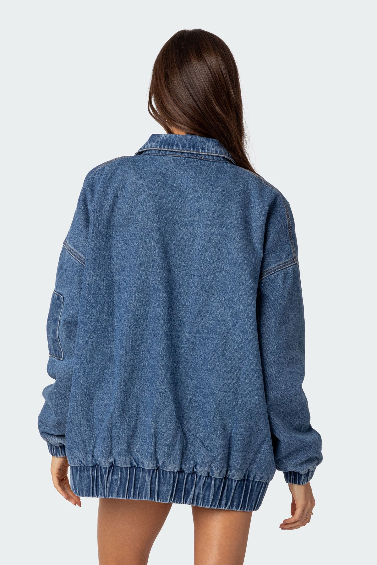 Sophie Oversized Washed Denim Coat-Milans Time