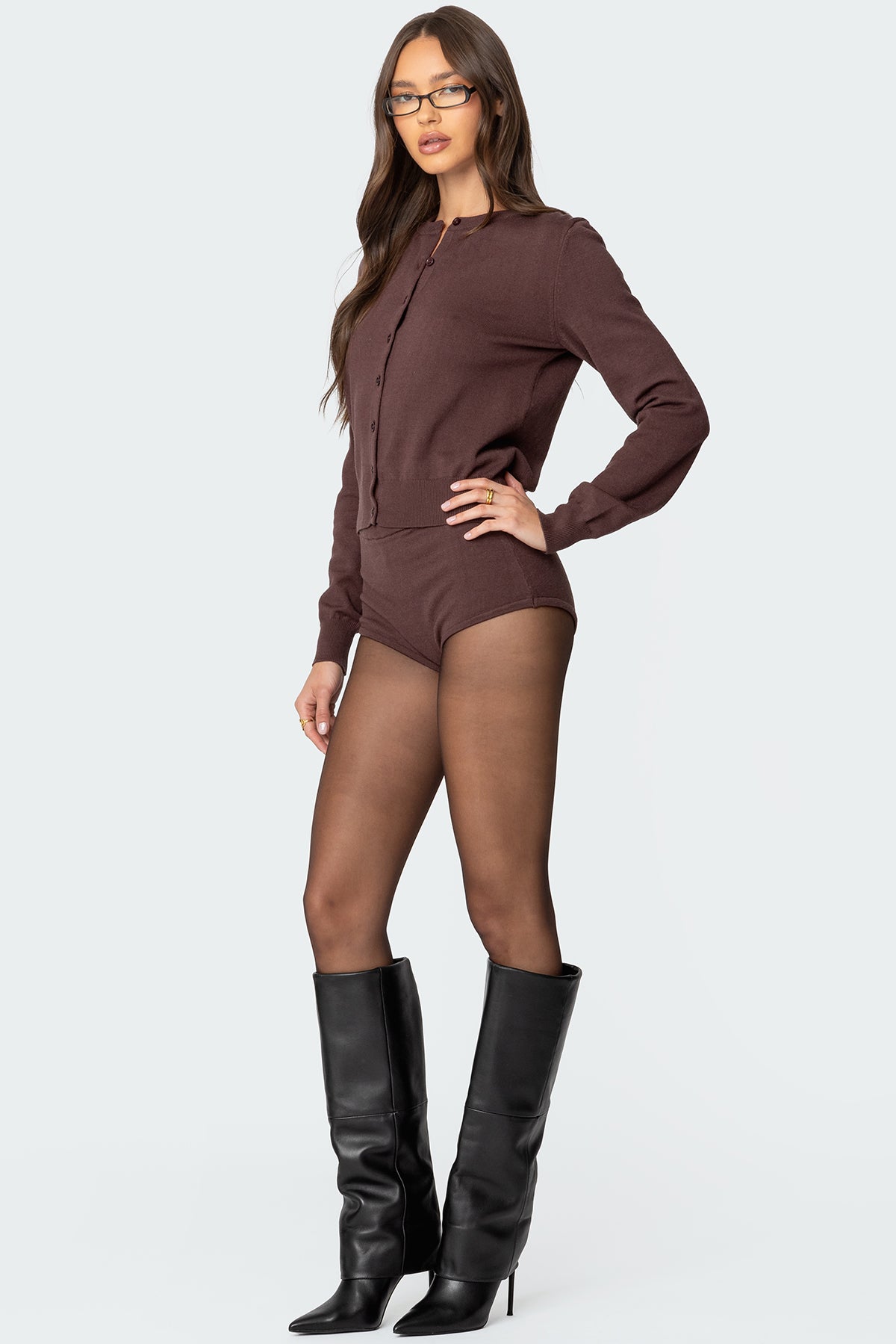 Ashlin Button Up Knit Cardigan-Milans Time