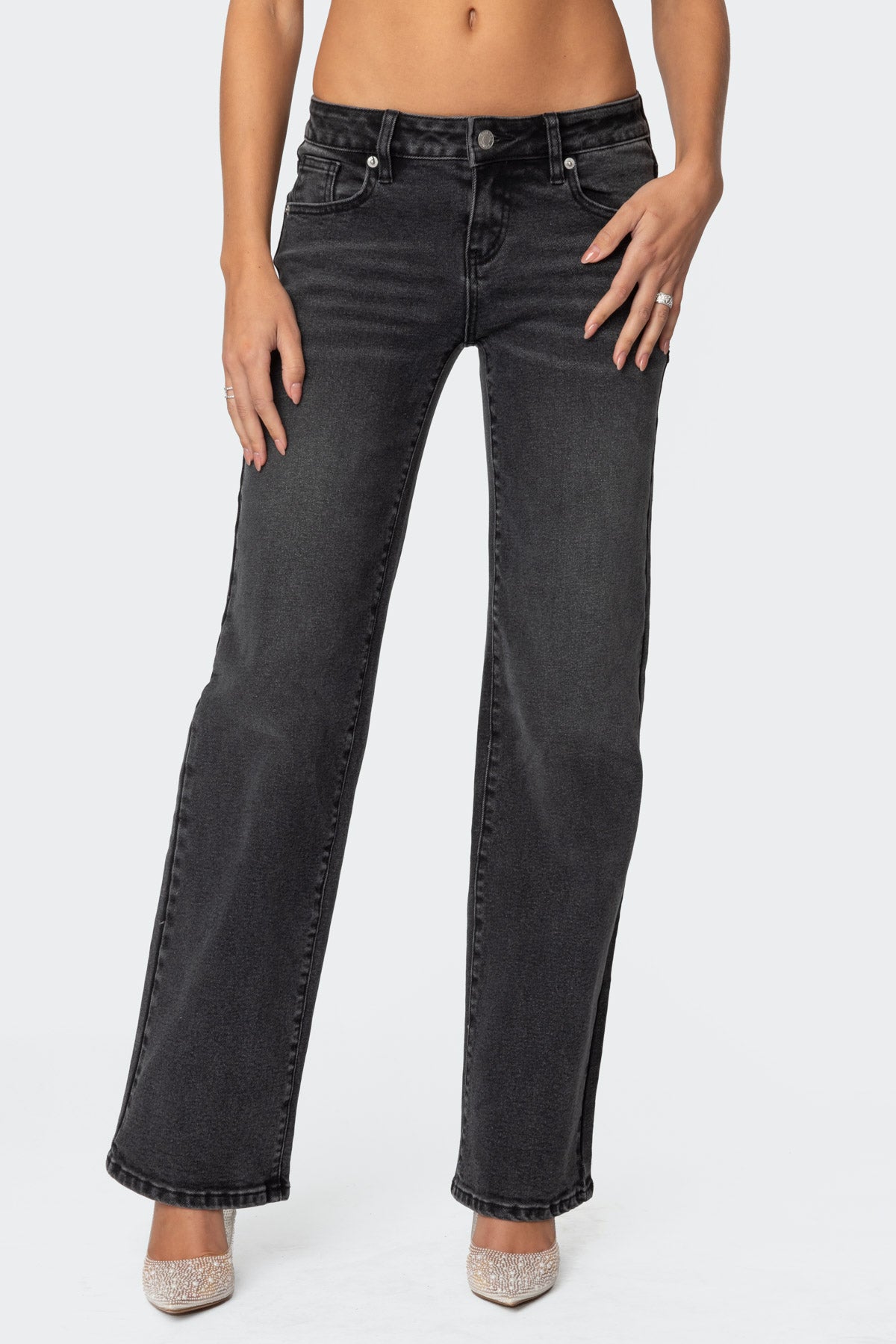 Shayna Low Rise Straight Leg Jeans-Milans Time