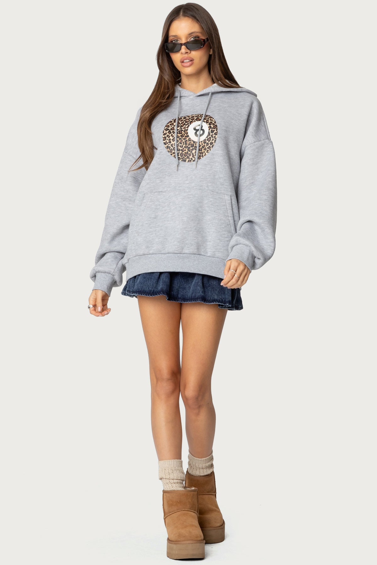 Leopard 8 Oversized Hoodie-Milans Time