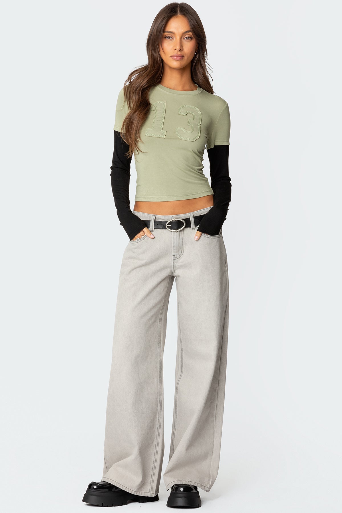 13 Layered Long Sleeve T Shirt-Milans Time