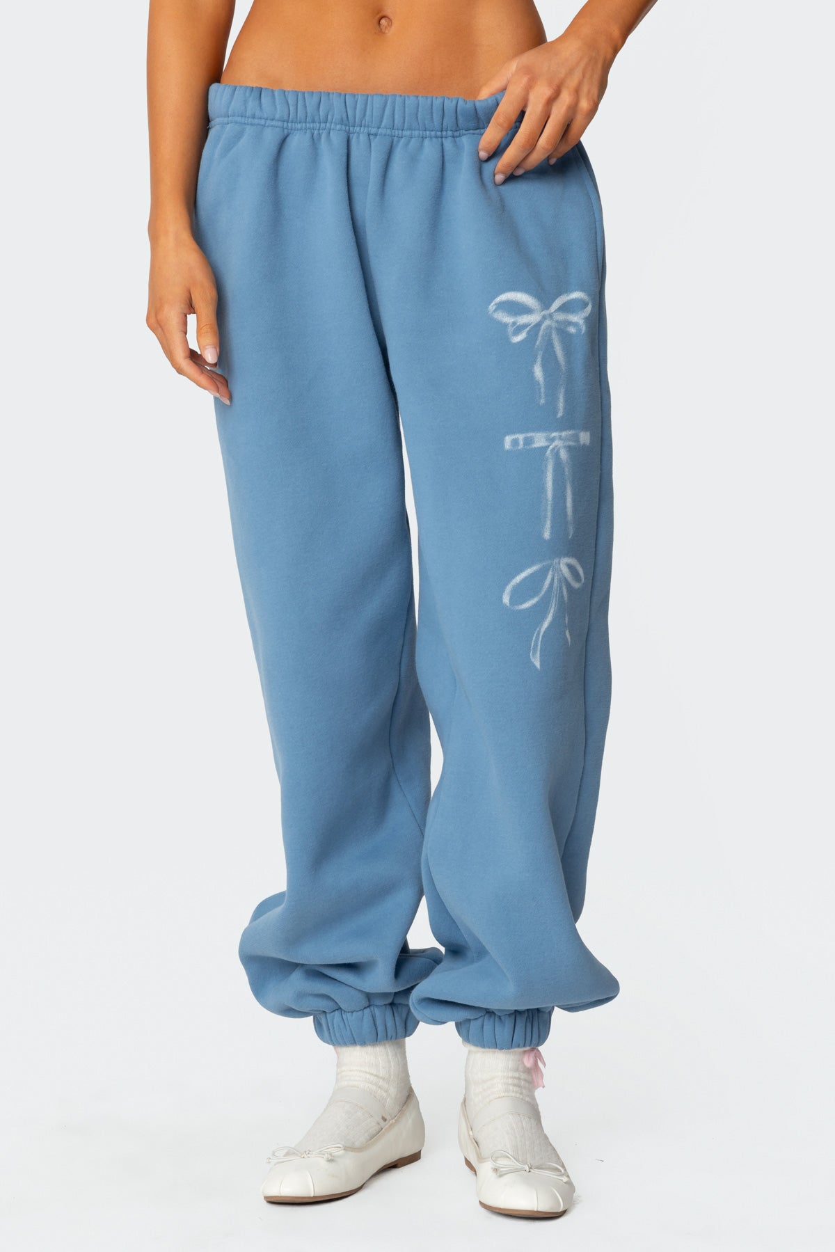 Bow Bliss Oversized Sweatpants-Milans Time