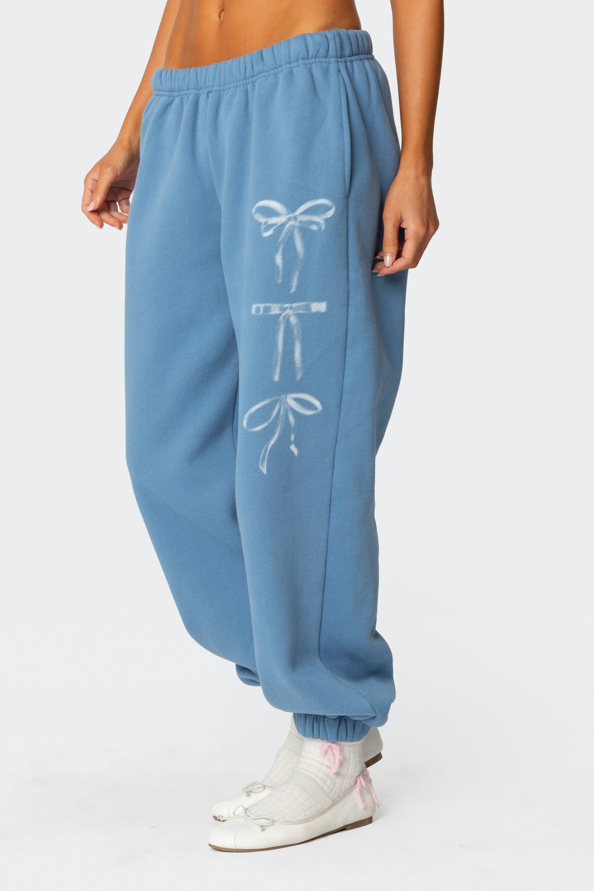 Bow Bliss Oversized Sweatpants-Milans Time