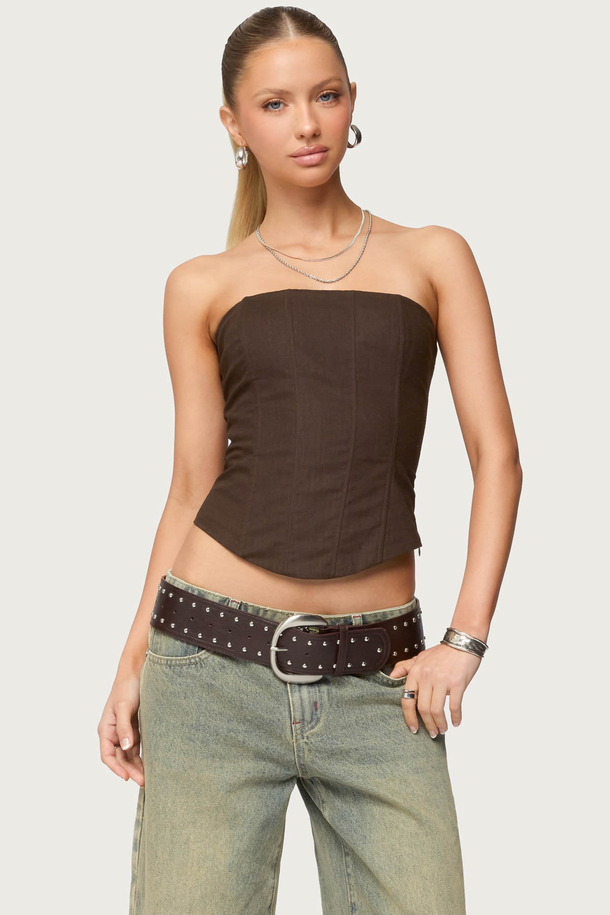 Hadar Linen Look Corset-Milans Time